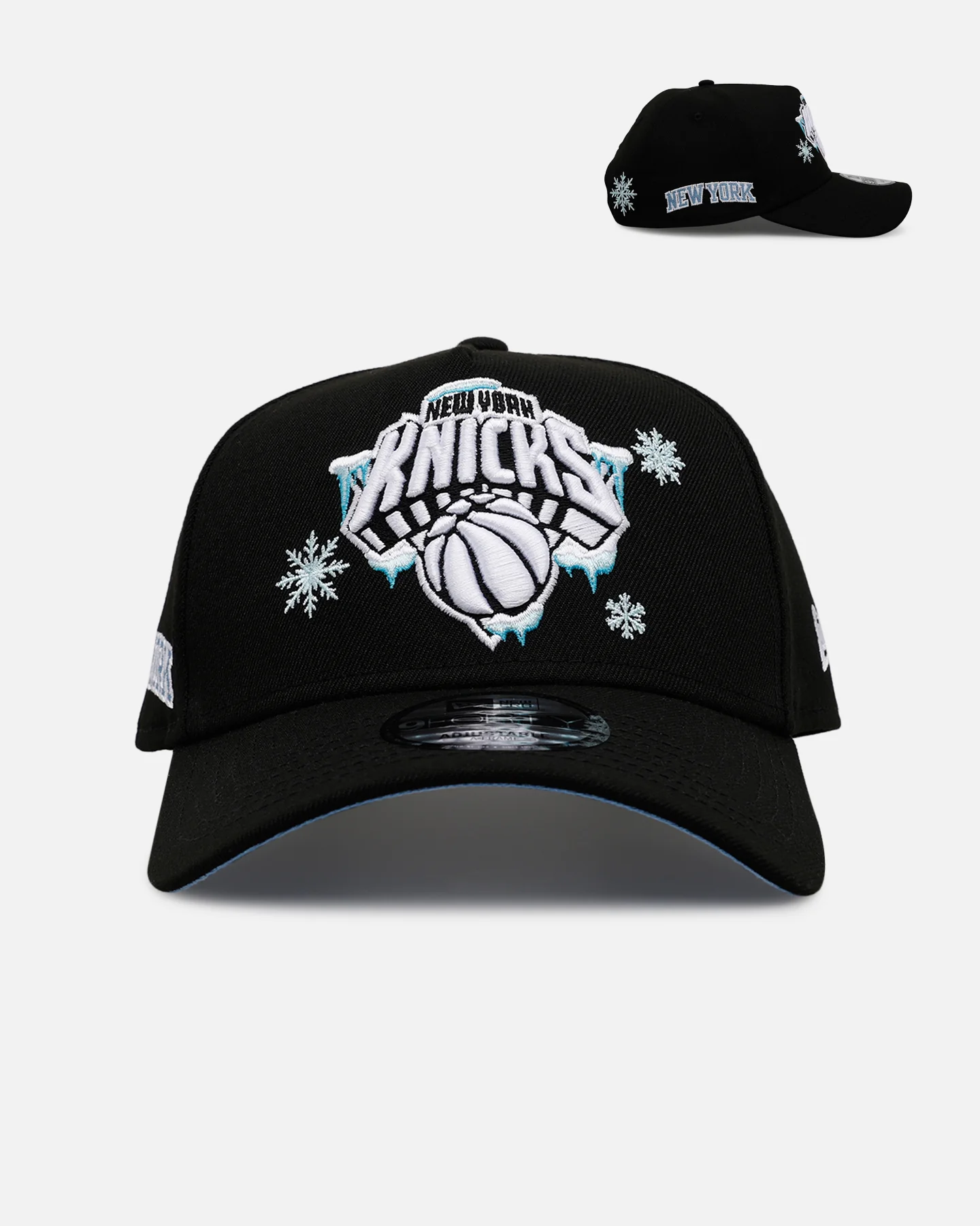 New Era New York Knicks 'Cold As Ice' 9FORTY A-Frame Snapback Black