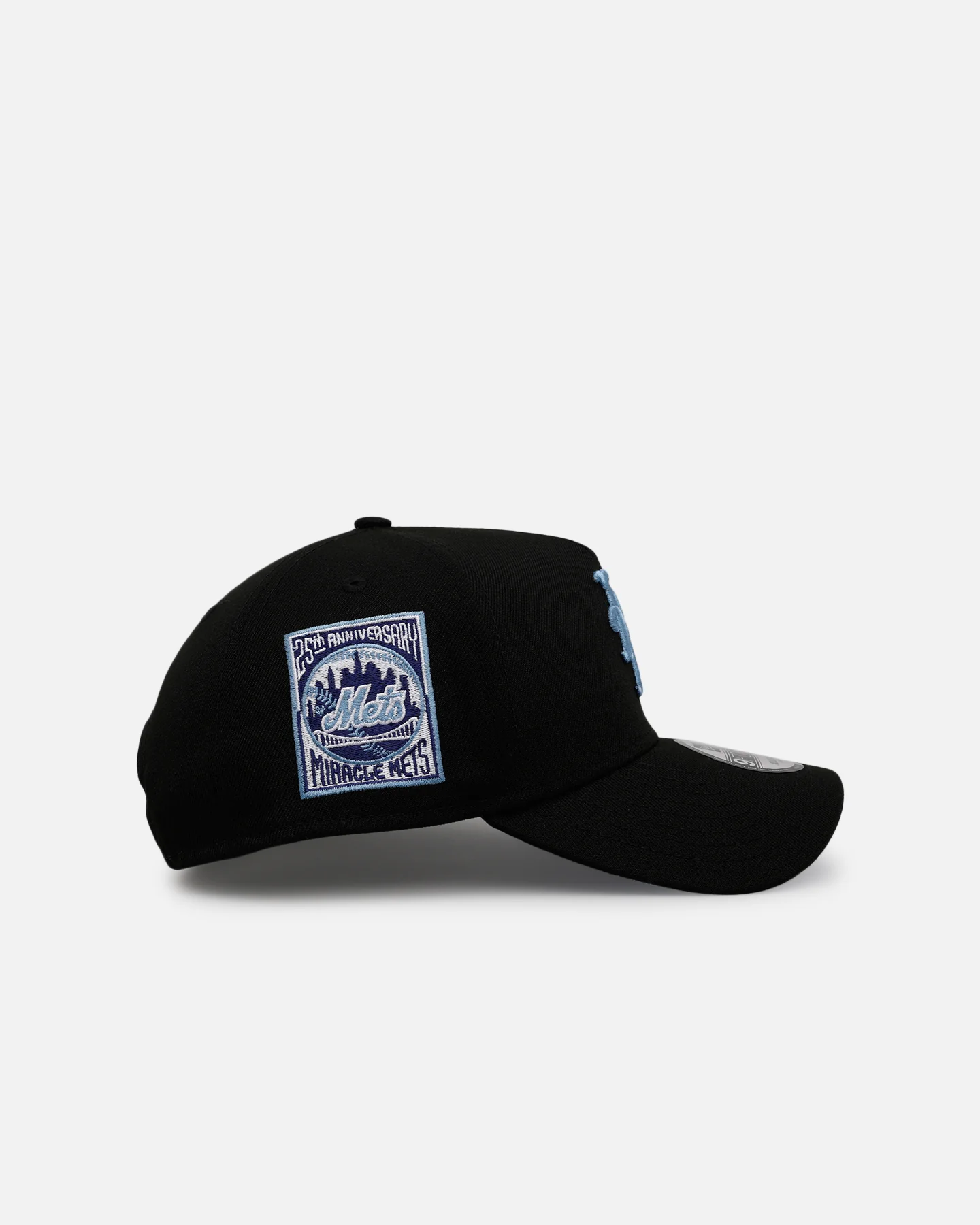 New Era New York Mets 'Black And Sky Blue' 9FORTY A-Frame Snapback Black/Sky Blue - Image 3