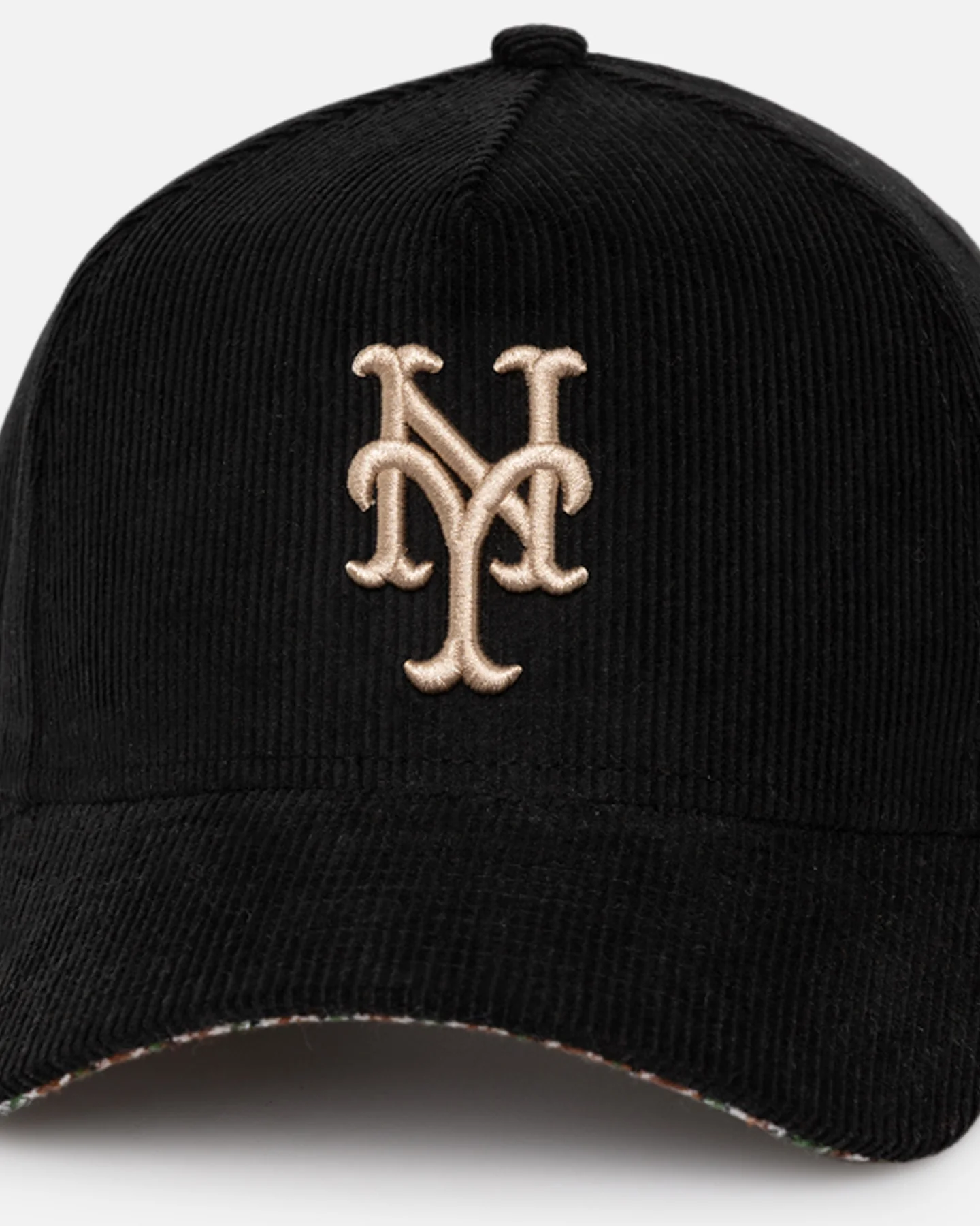 New Era New York Mets 'Black Cord Plaid UV' 9FORTY A-Frame Snapback Black/Plaid - Image 2