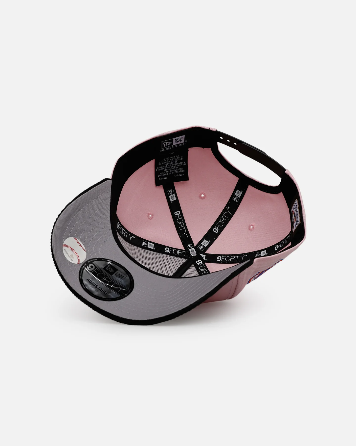 New Era New York Mets 'Pink Crown' 9FORTY A-Frame Snapback Pink - Image 6