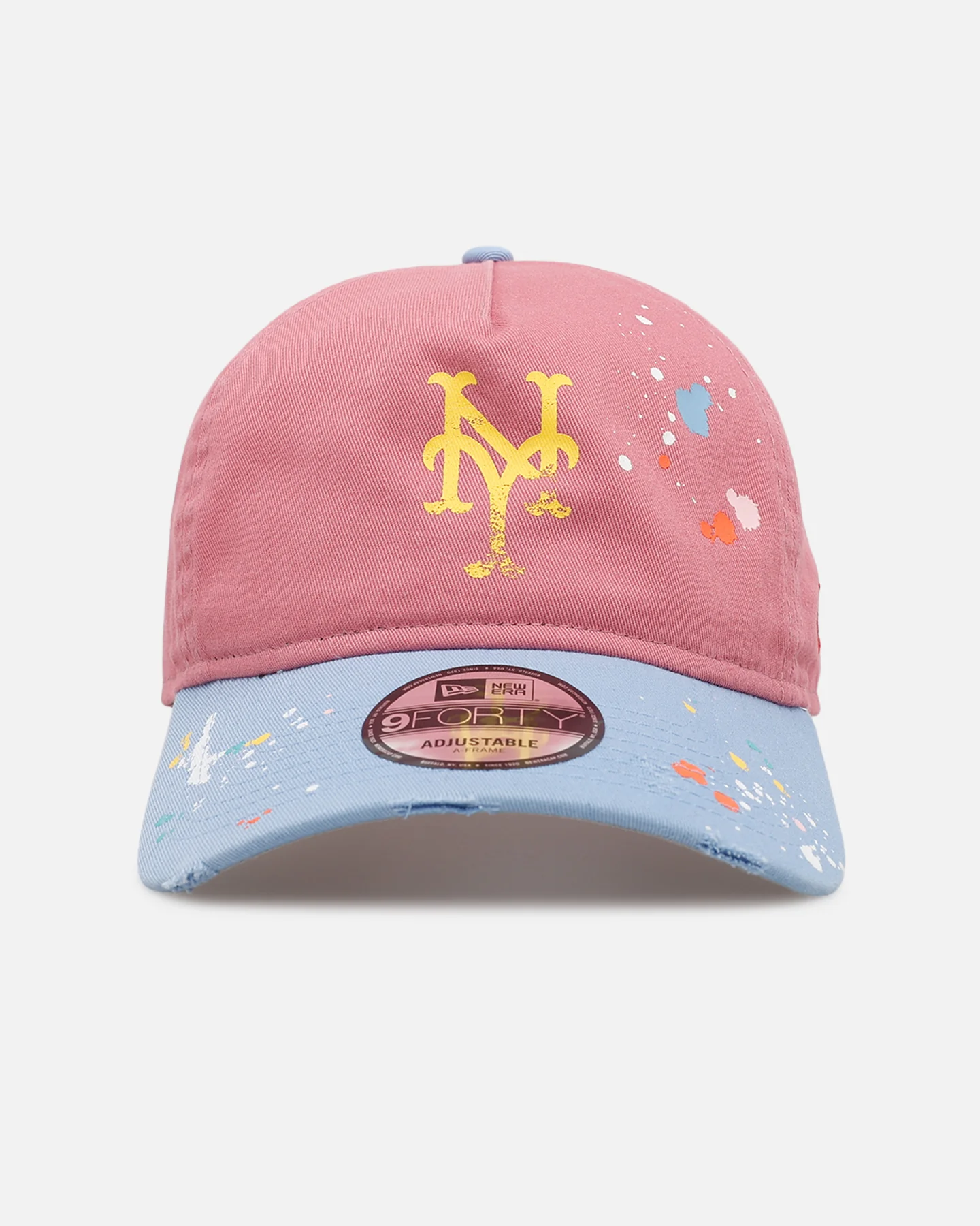 New Era New York Mets 'Seasoned' 9FORTY A-Frame Strapback Pink/Blue