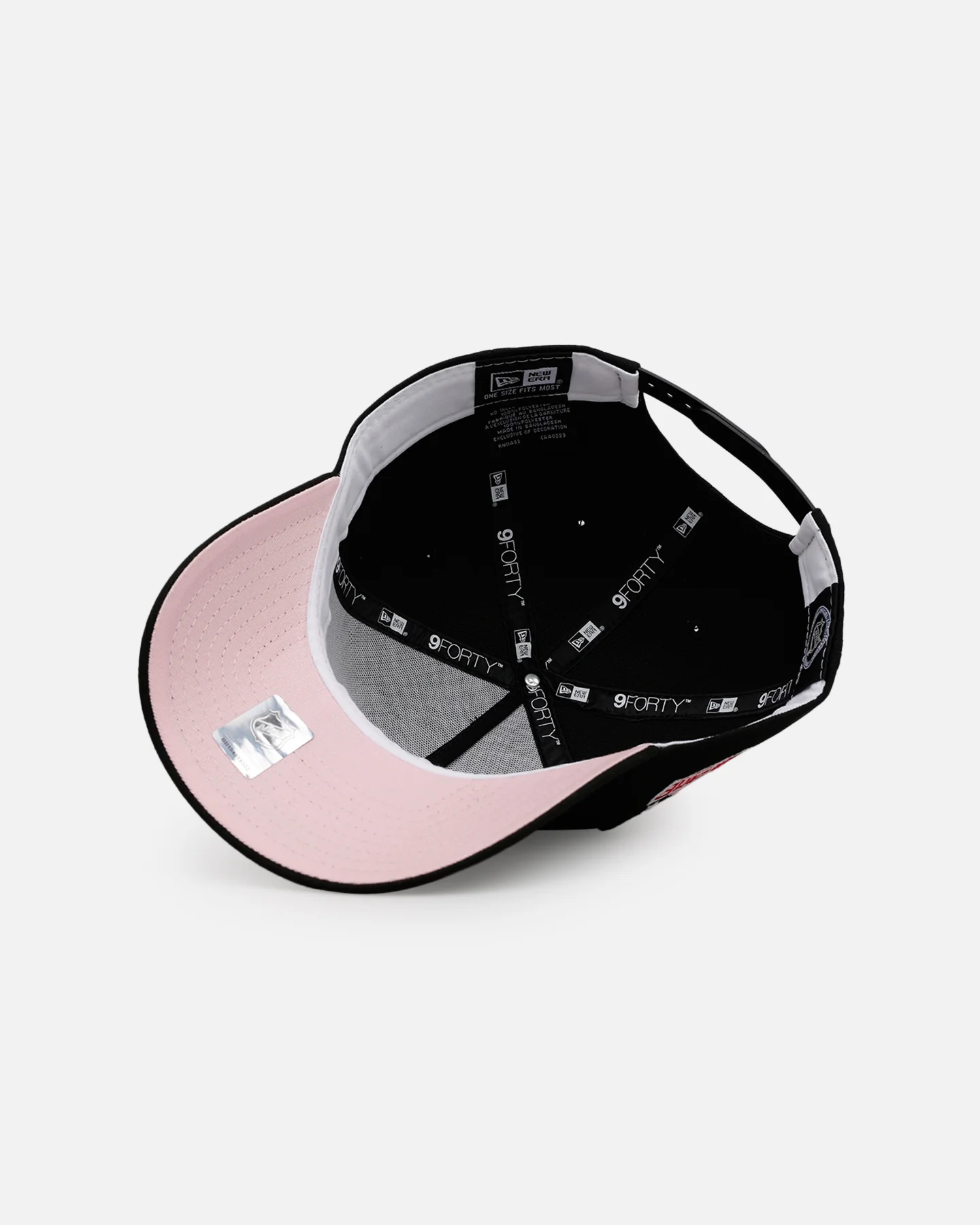 New Era New York Rangers 'Black And Pink' 9FORTY A-Frame Snapback Black/Pink - Image 6
