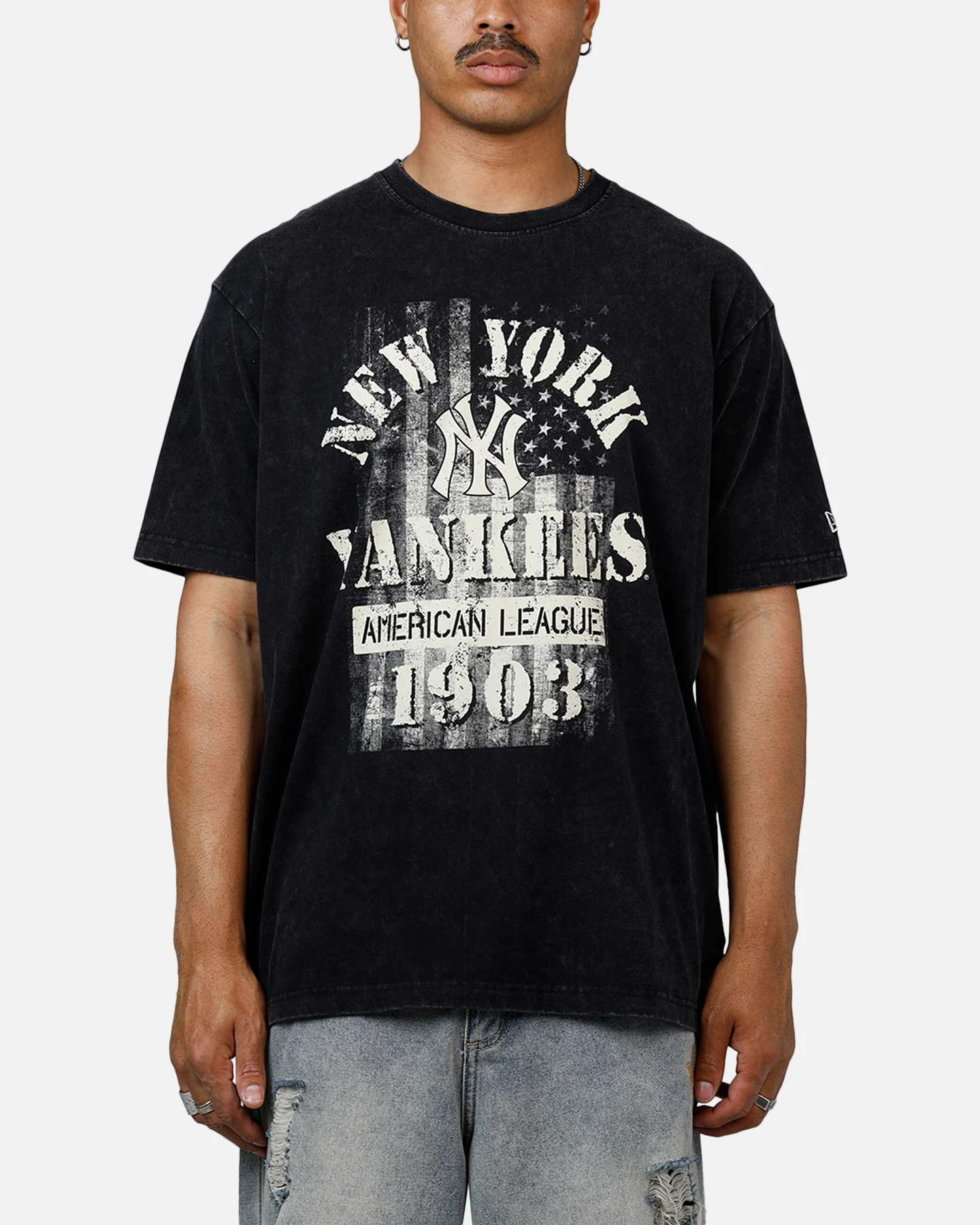 New Era New York Yankees Armed Forces T-Shirt Washed Black