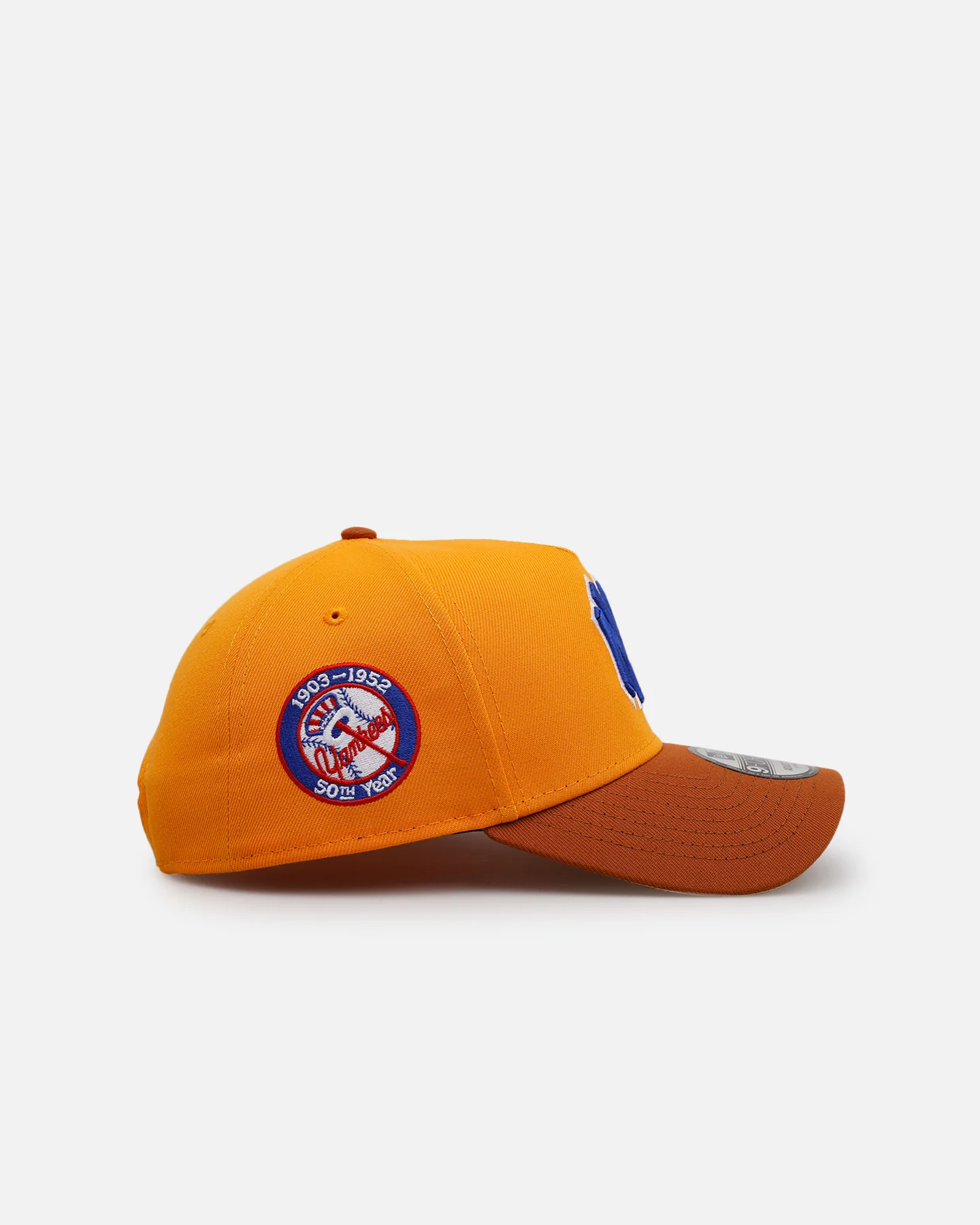 New Era New York Yankees 'Beer' 9FORTY A-Frame Snapback Gold/Brown - Image 3