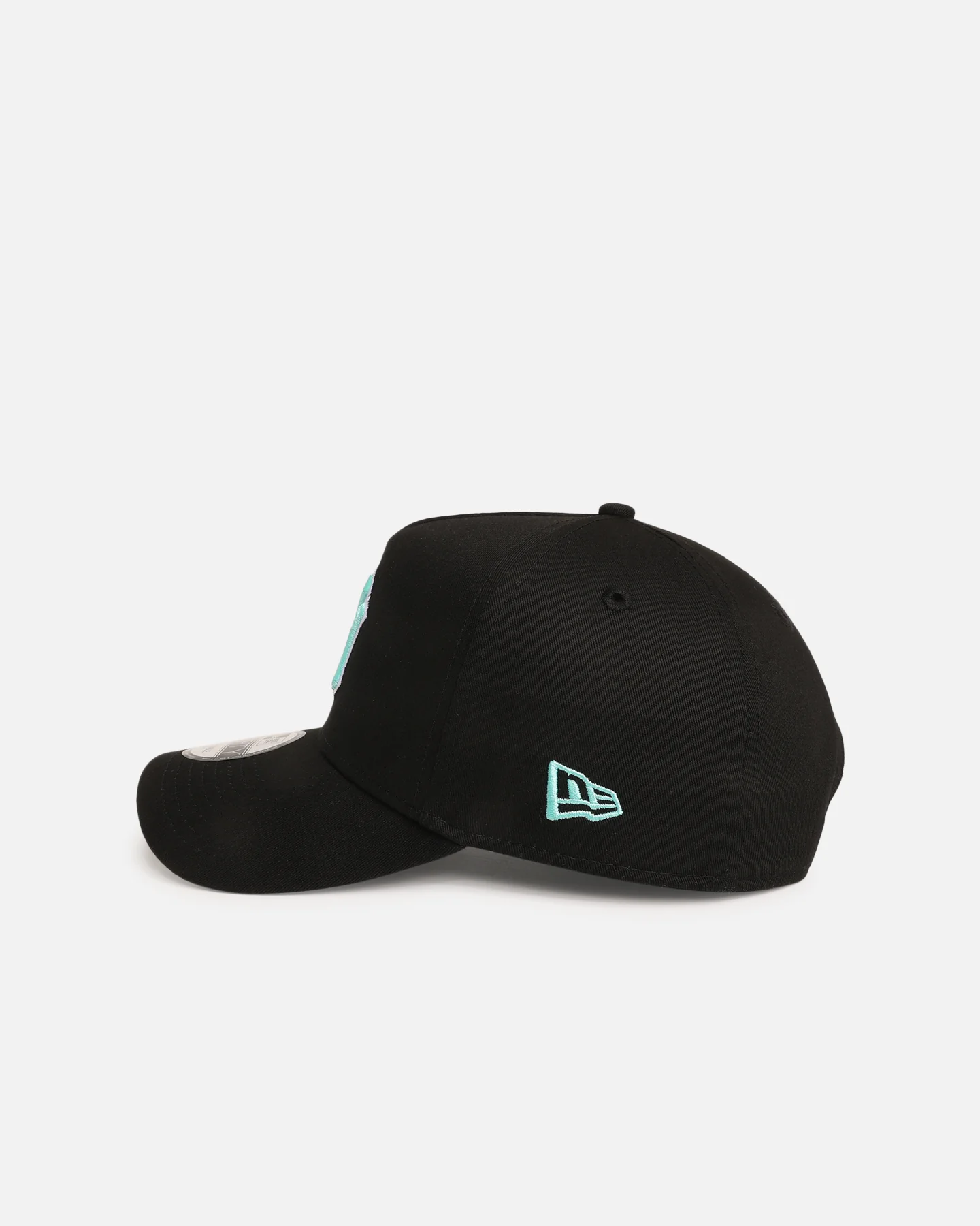 New Era New York Yankees 'Black Aqua' 9FORTY A-Frame Snapback Black/Aqua - Image 4