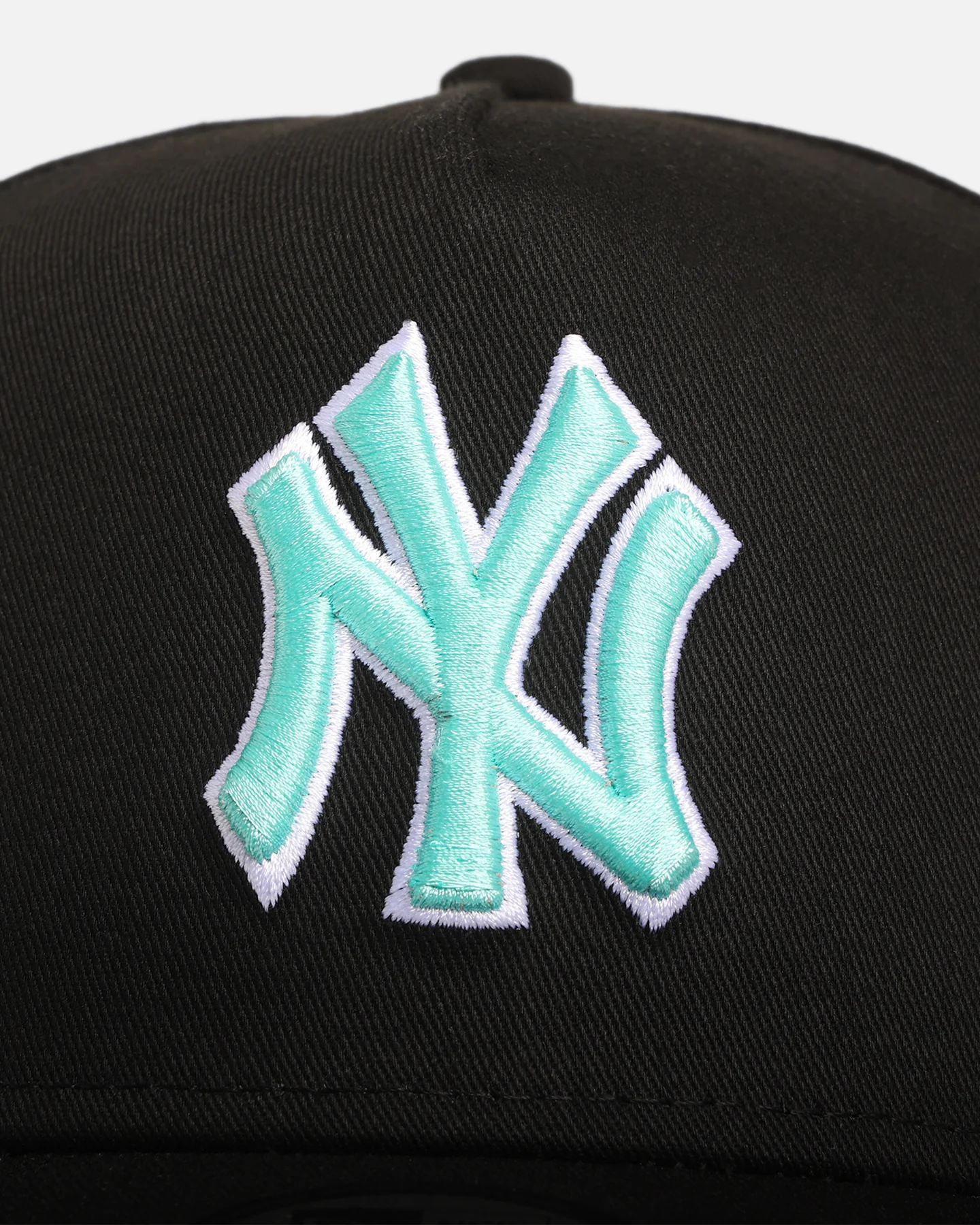 New Era New York Yankees 'Black Aqua' 9FORTY A-Frame Snapback Black/Aqua - Image 5