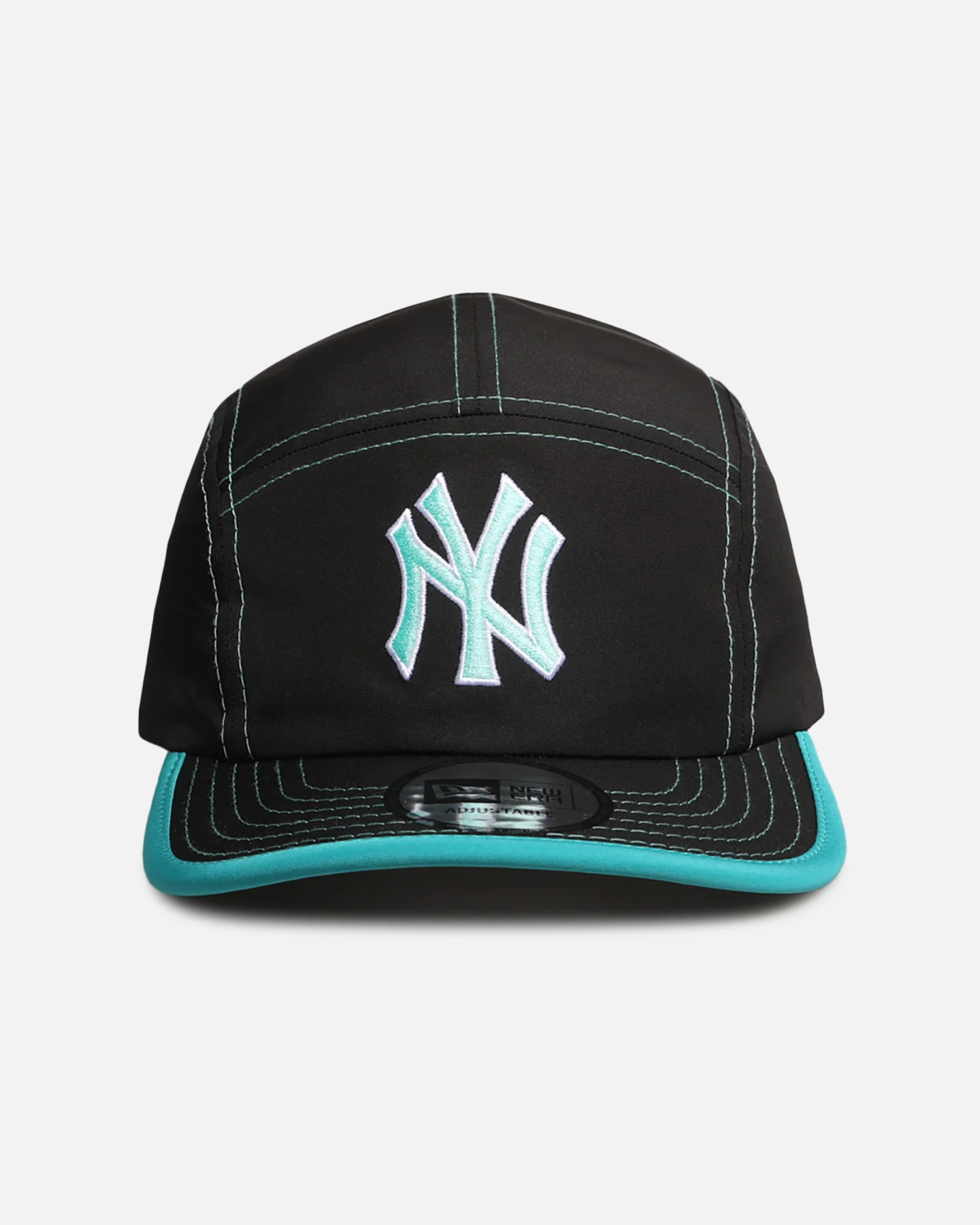 New Era New York Yankees 'Black Aqua' Camper Strapback Black/Aqua