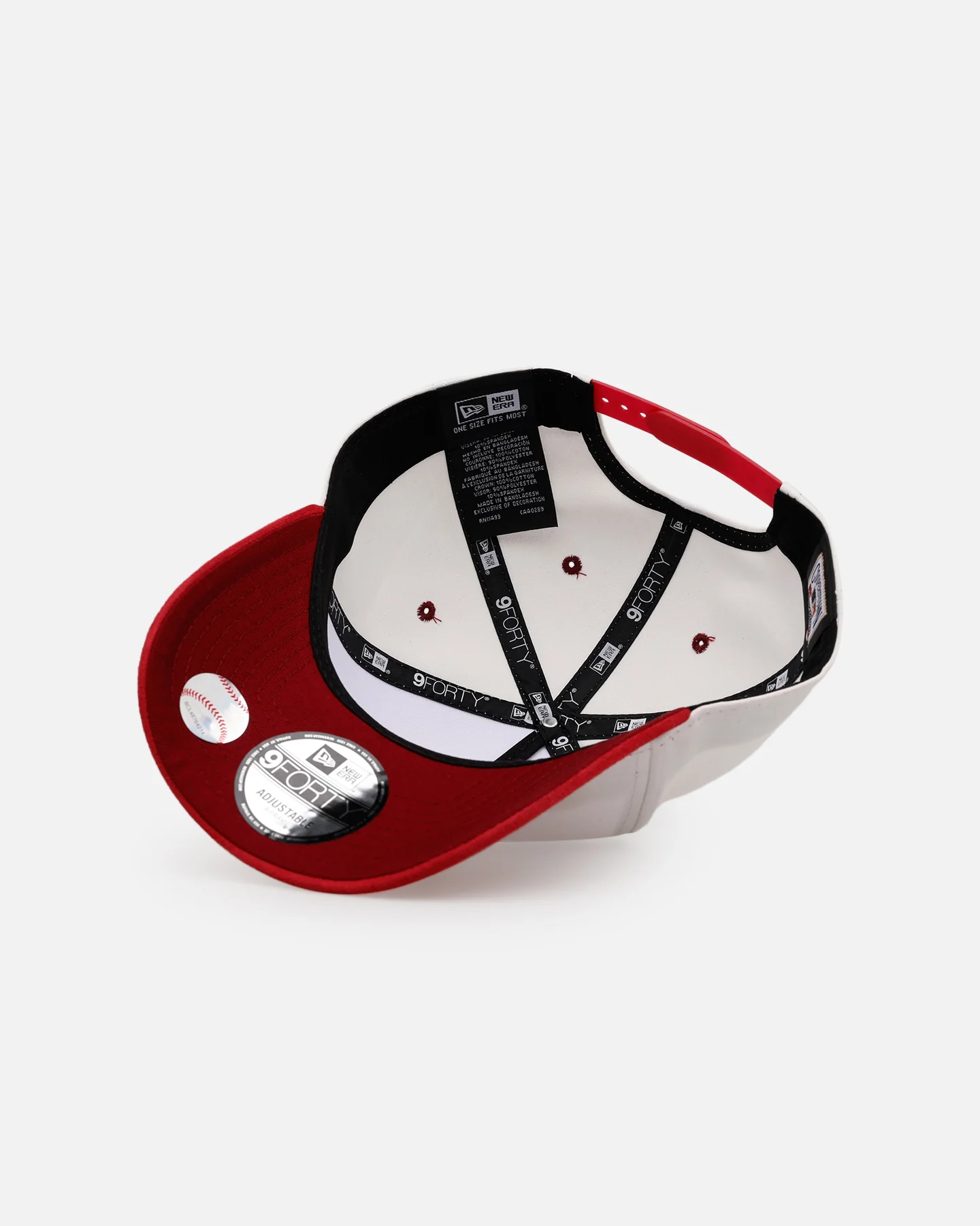 New Era New York Yankees 'Cardinal Suede' 9FORTY A-Frame Snapback Cardinal - Image 6