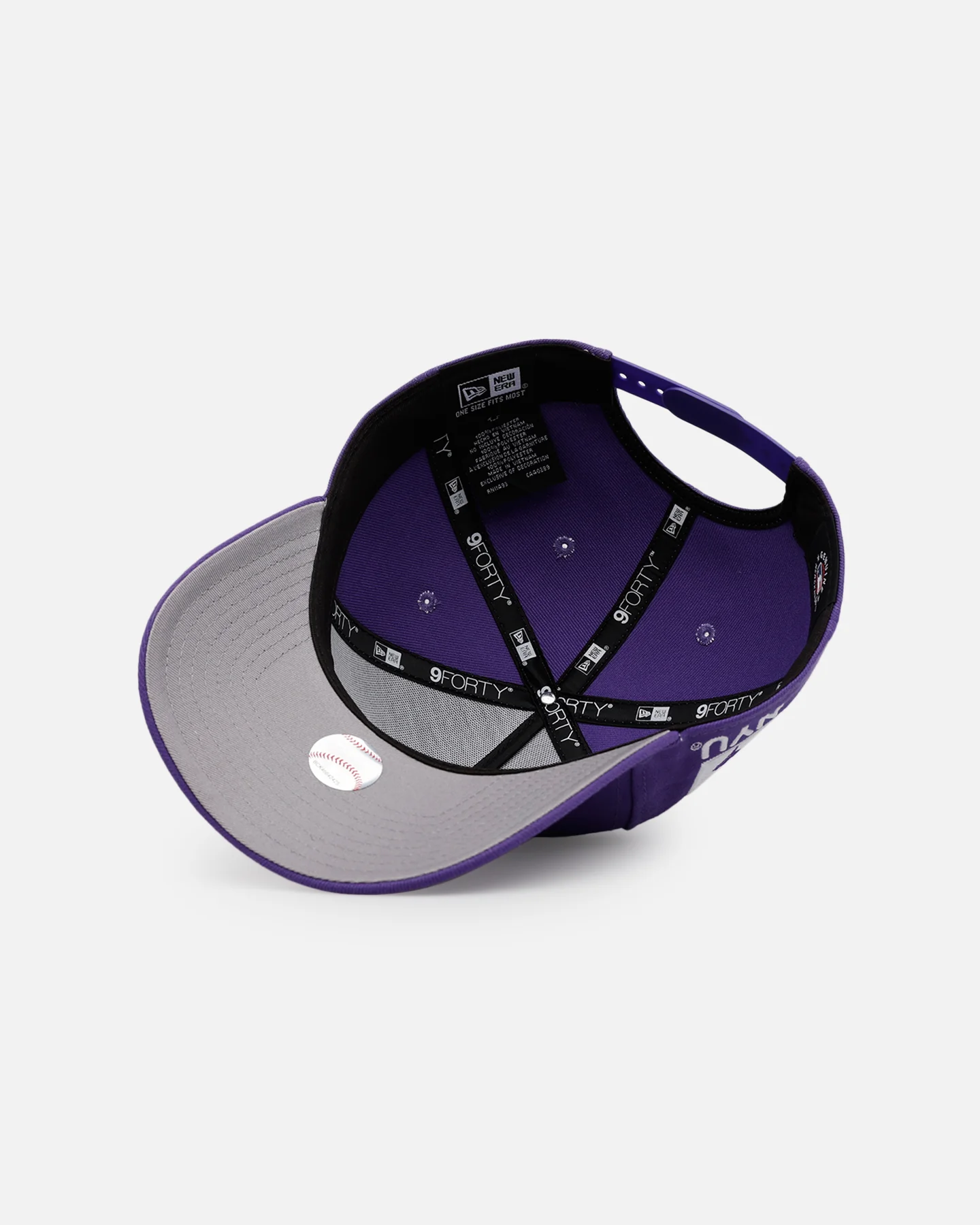 New Era New York Yankees 'College Crossover' NYU 9FORTY A-Frame Snapback Official Team Color - Image 6
