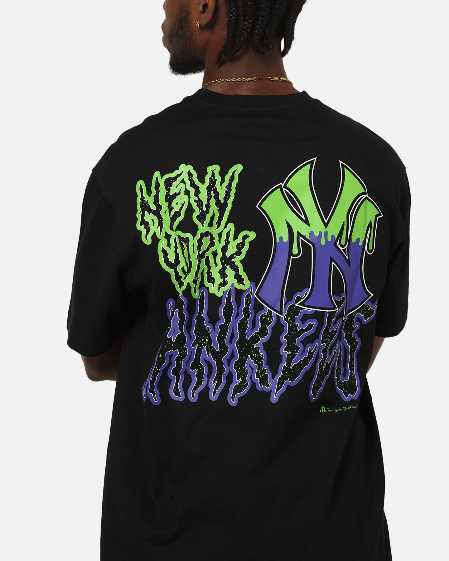 New Era New York Yankees Drip T-Shirt Black - Image 7