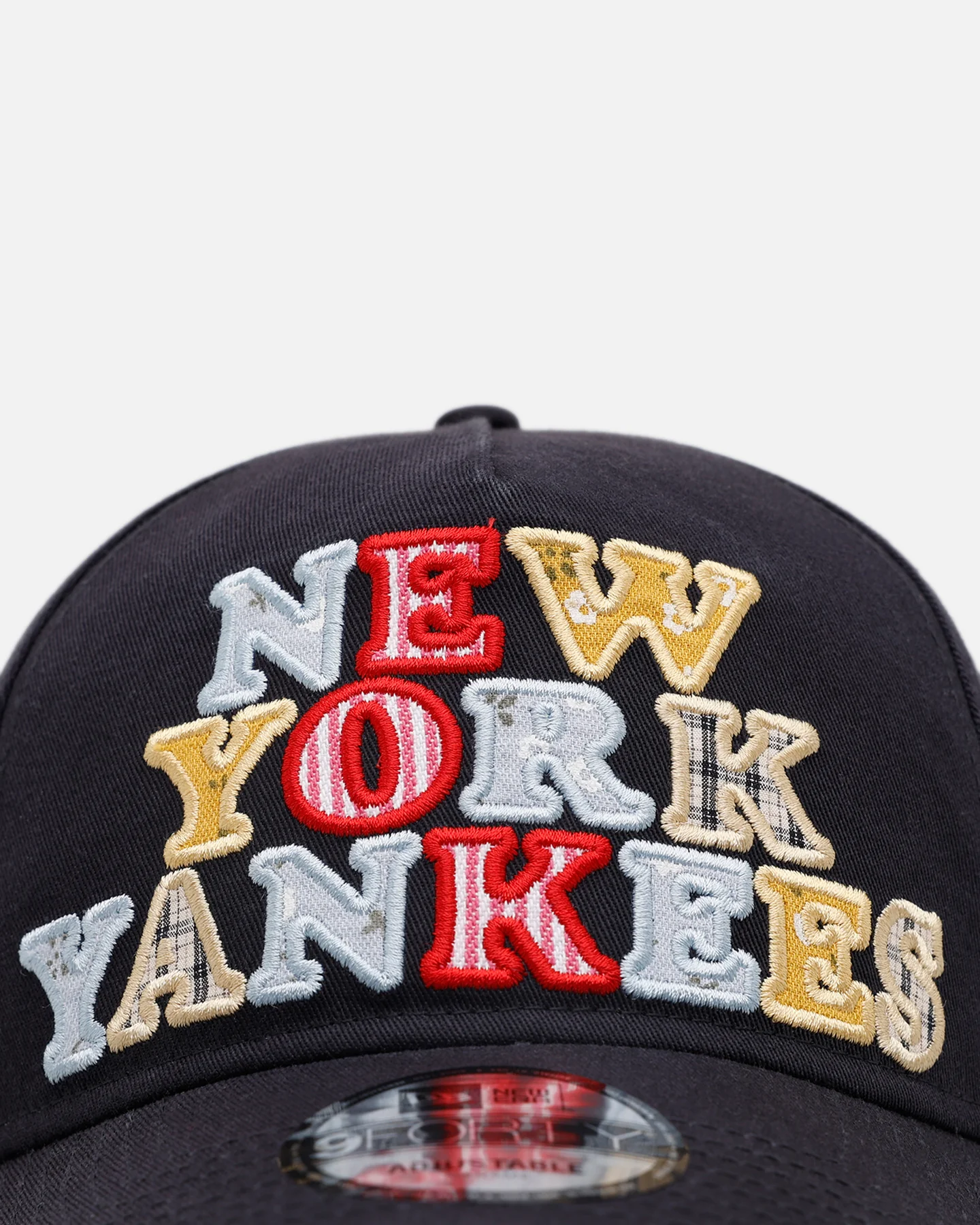 New Era New York Yankees 'Fabric Shop' 9FORTY A-Frame Snapback Navy - Image 5