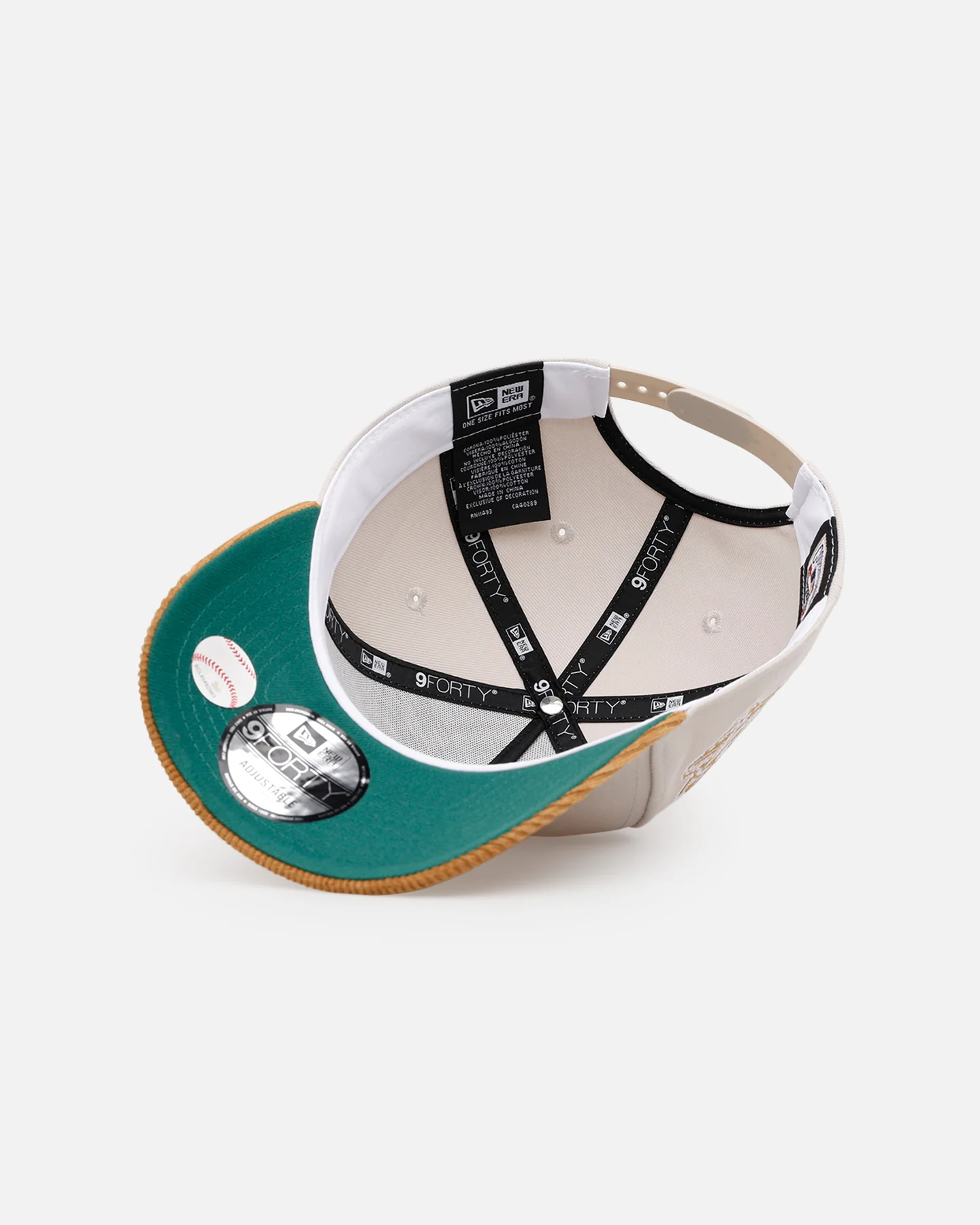 New Era New York Yankees 'Honey Pot' 9FORTY A-Frame Snapback Stone/Wheat - Image 6