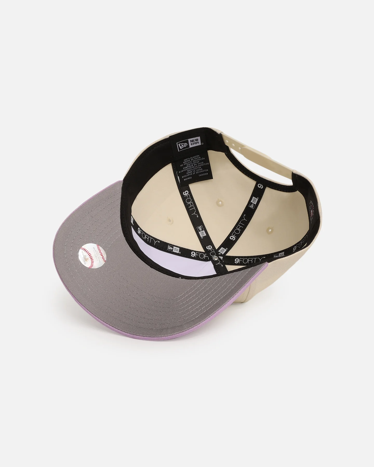 New Era New York Yankees 'Jelly Crystals Collection' 9FORTY A-Frame Snapback Chrome White/Purple - Image 6