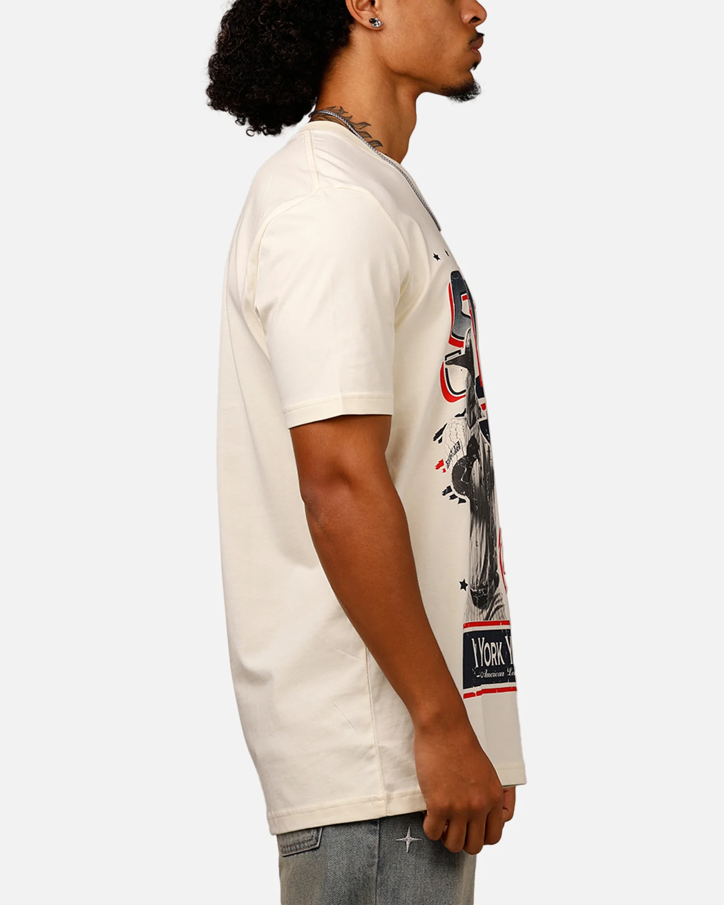 New Era New York Yankees Juan Soto T-Shirt Off White - Image 4