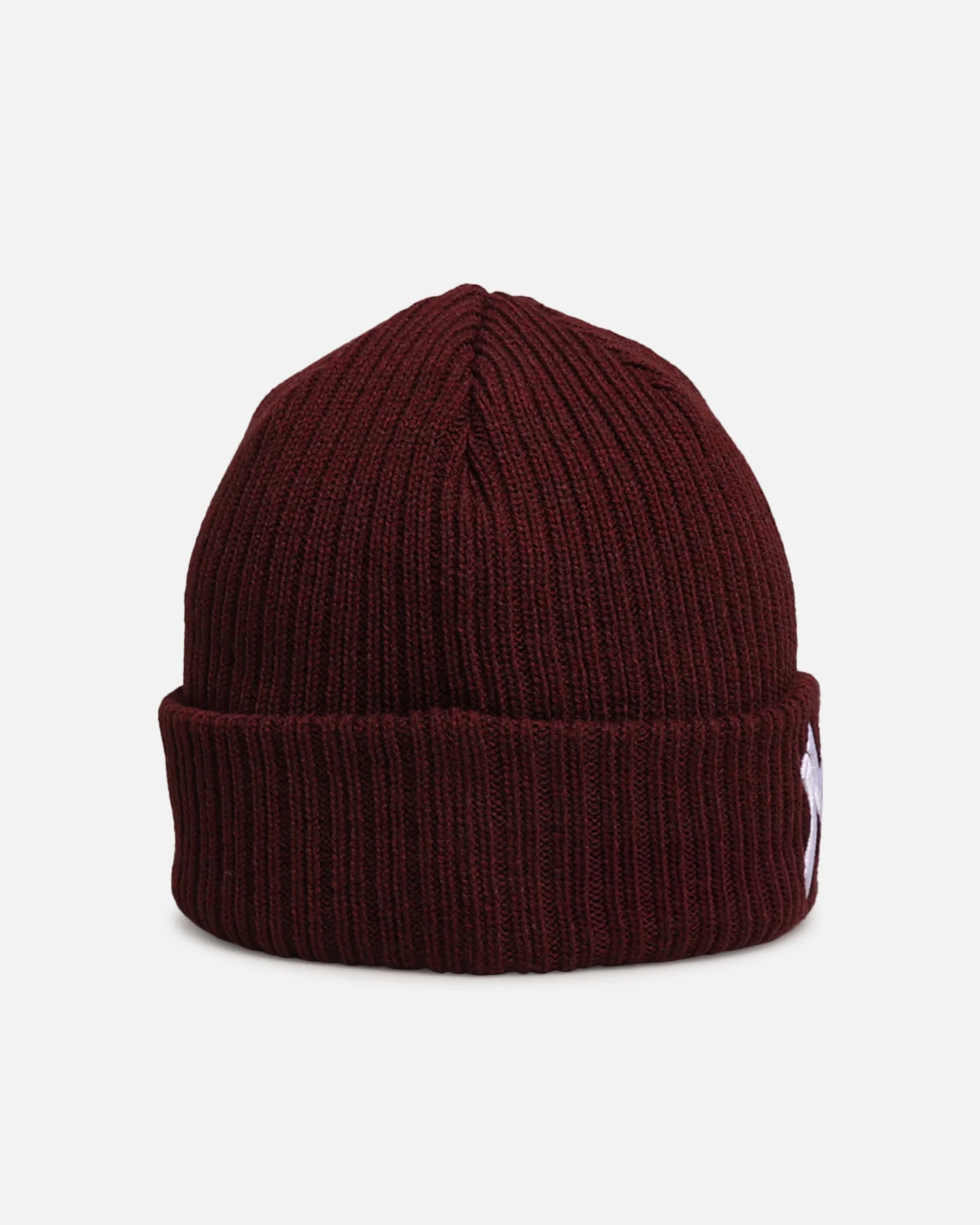 New Era New York Yankees 'Melange' Knitted Beanie Burgundy - Image 4
