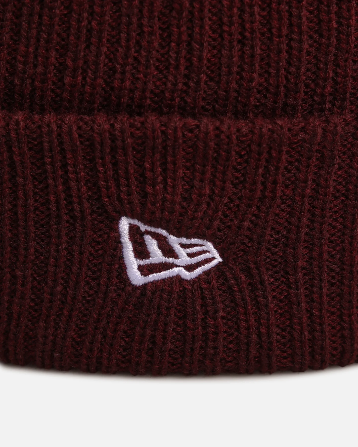 New Era New York Yankees 'Melange' Knitted Beanie Burgundy - Image 6