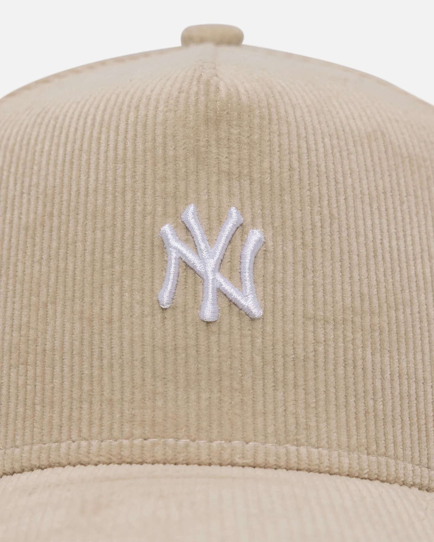 New Era New York Yankees 'Micro Cord Cream' 9FORTY A-Frame Snapback Cream/White - Image 5