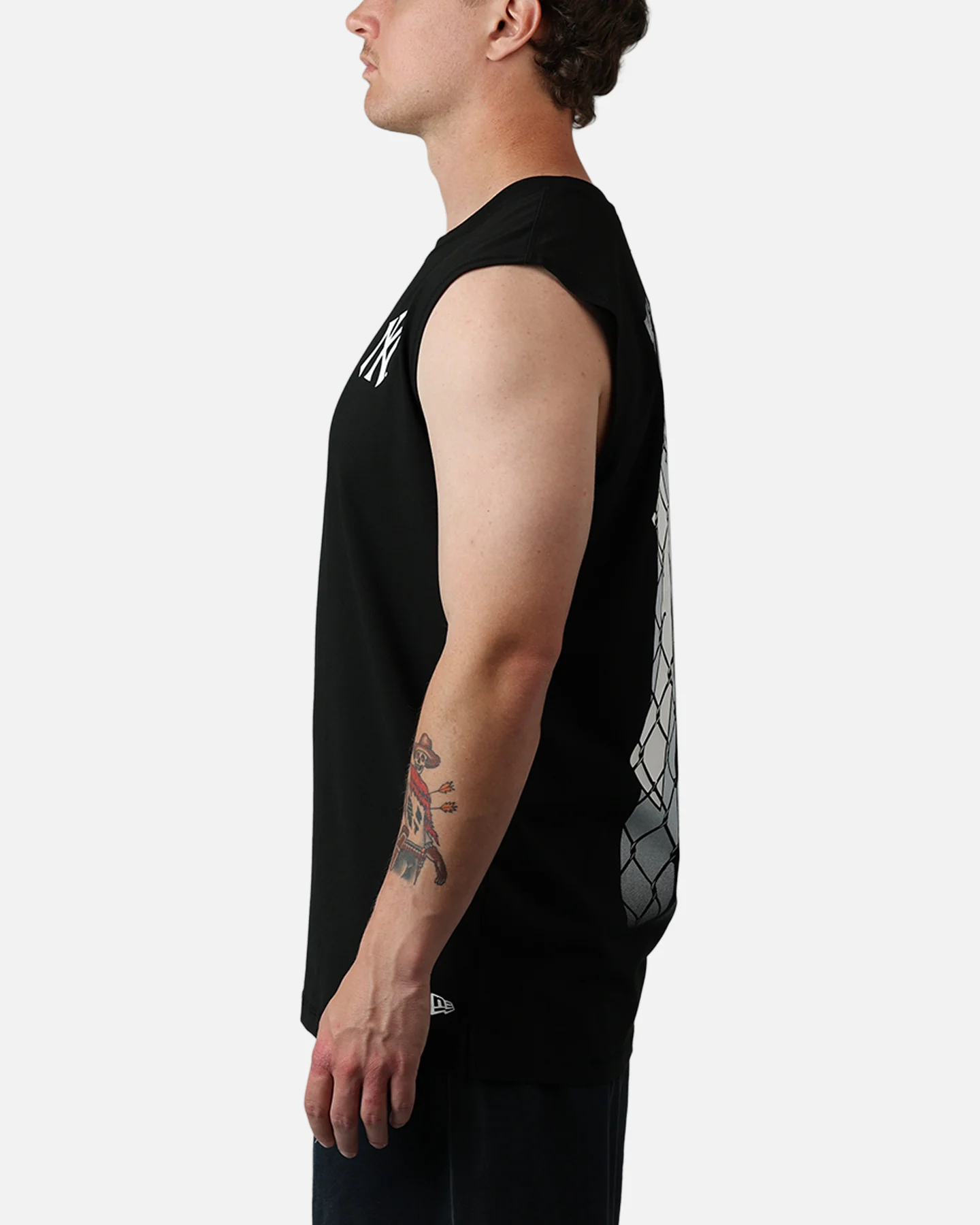 New Era New York Yankees Muscle T-Shirt Black - Image 5