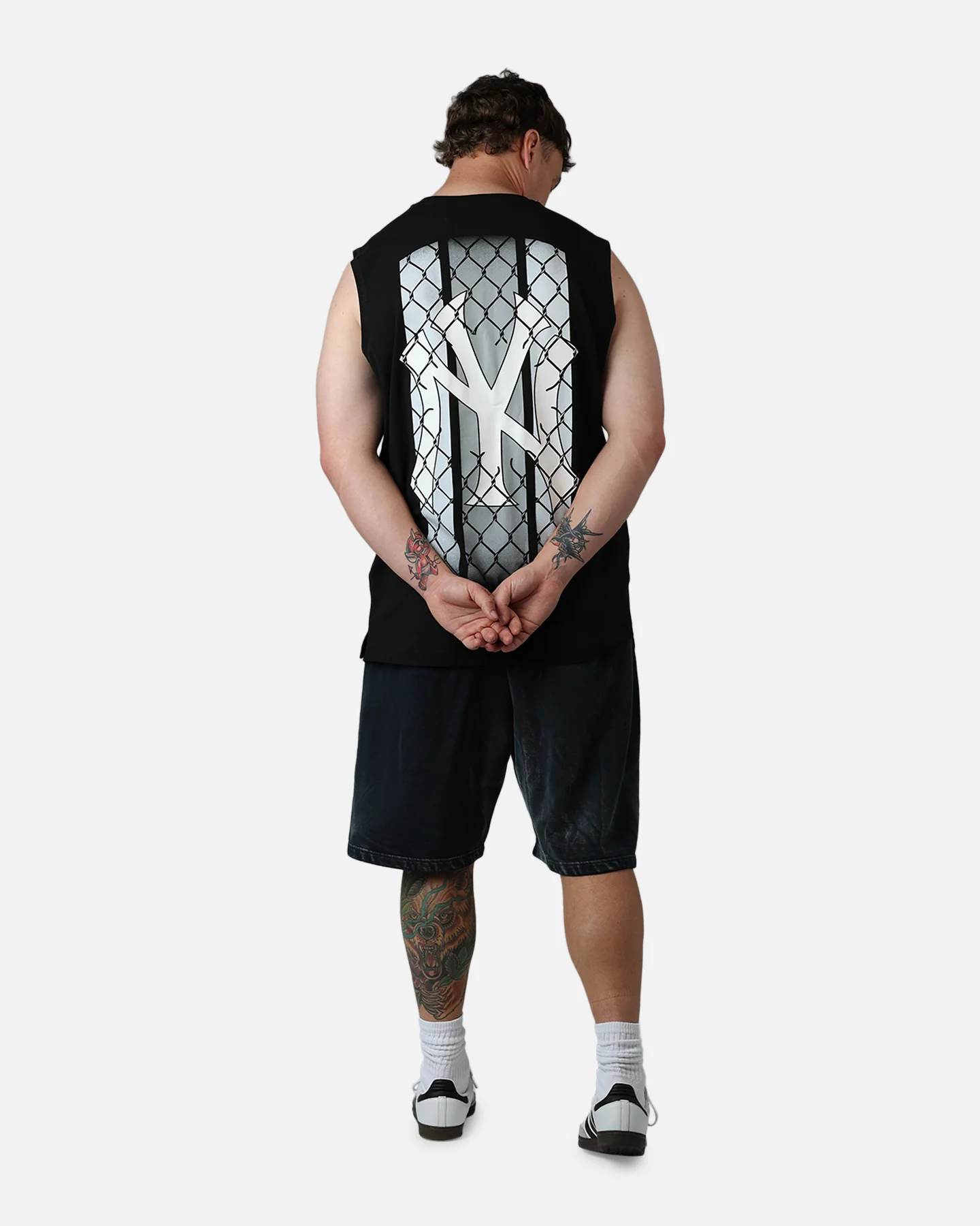 New Era New York Yankees Muscle T-Shirt Black - Image 6