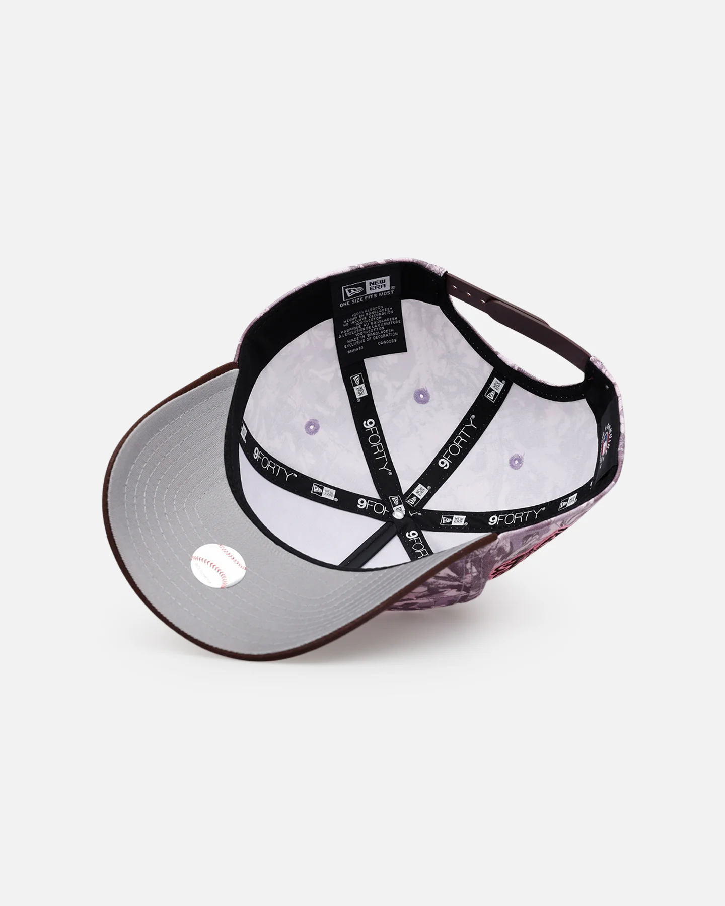 New Era New York Yankees 'Pink Tree Camo' 9FORTY A-Frame Snapback Pink - Image 6