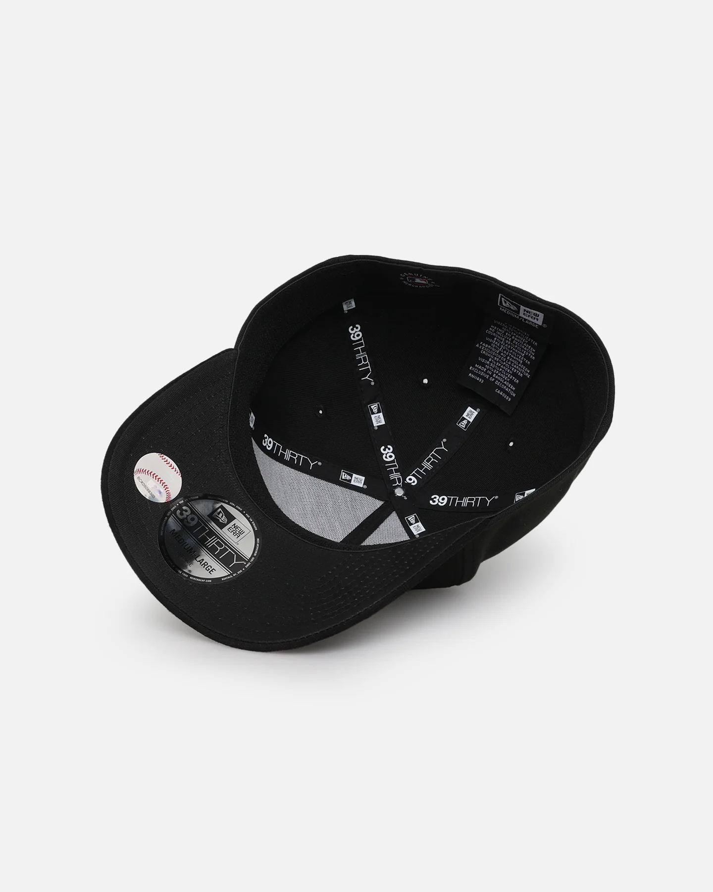 New Era New York Yankees 'Premium Luxe' 39THIRTY A-Frame Stretch Fit Black - Image 7