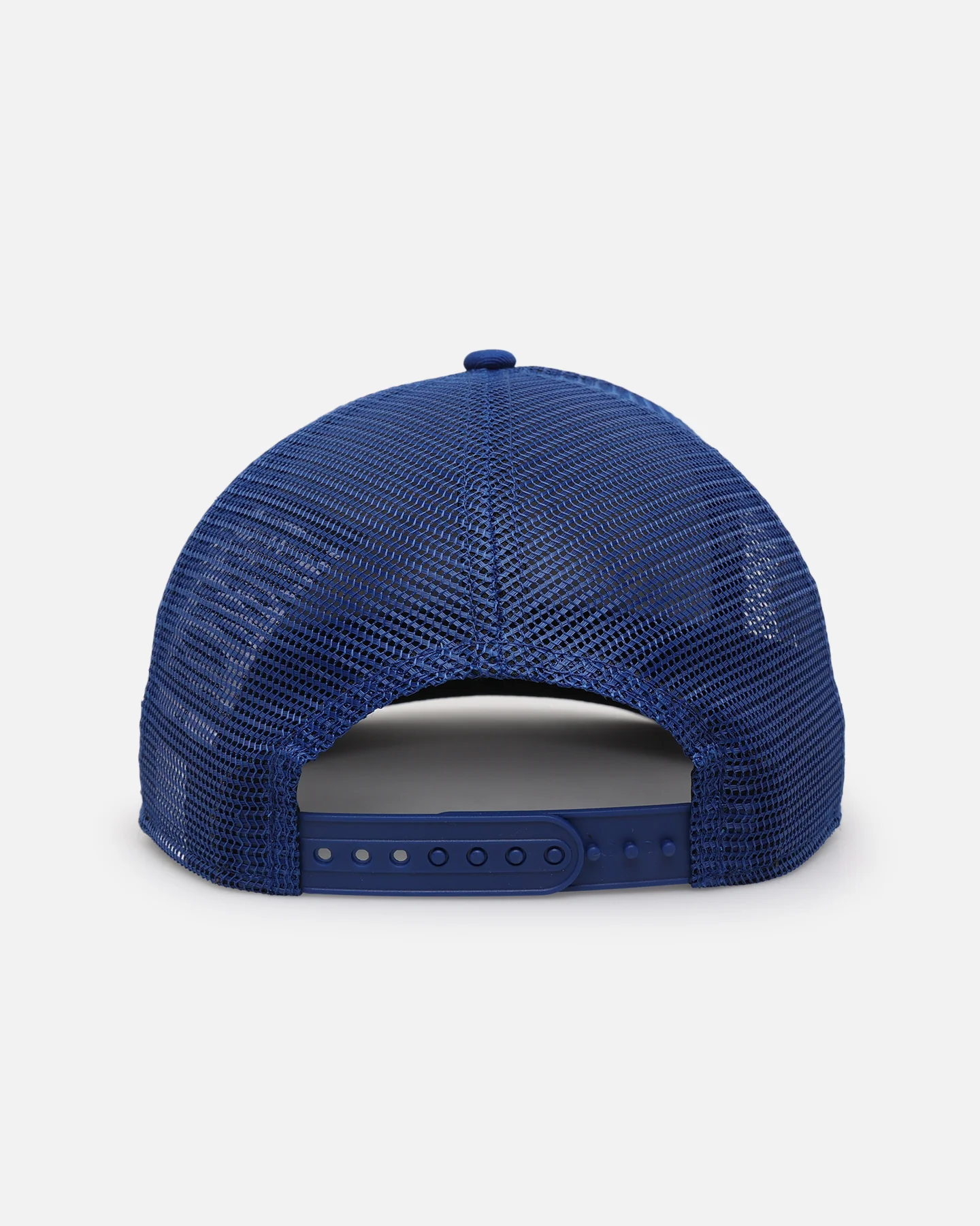New Era New York Yankees 'Racer Golfer' Pre-Curved Golfer Trucker Snapback Light Royal/Metallic Gold - Image 3