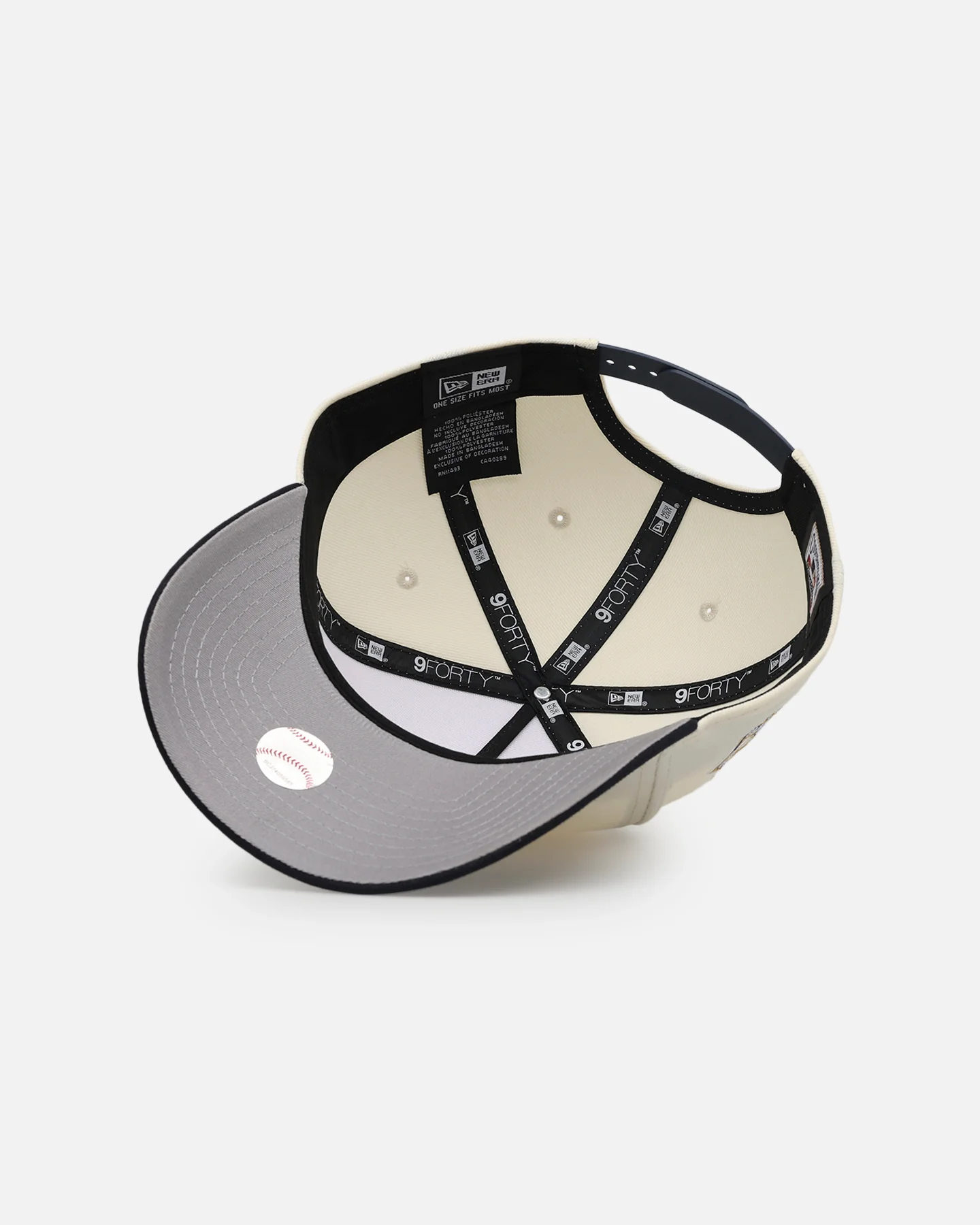 New Era New York Yankees 'Team Color Visor' 9FORTY A-Frame Snapback Chrome - Image 6