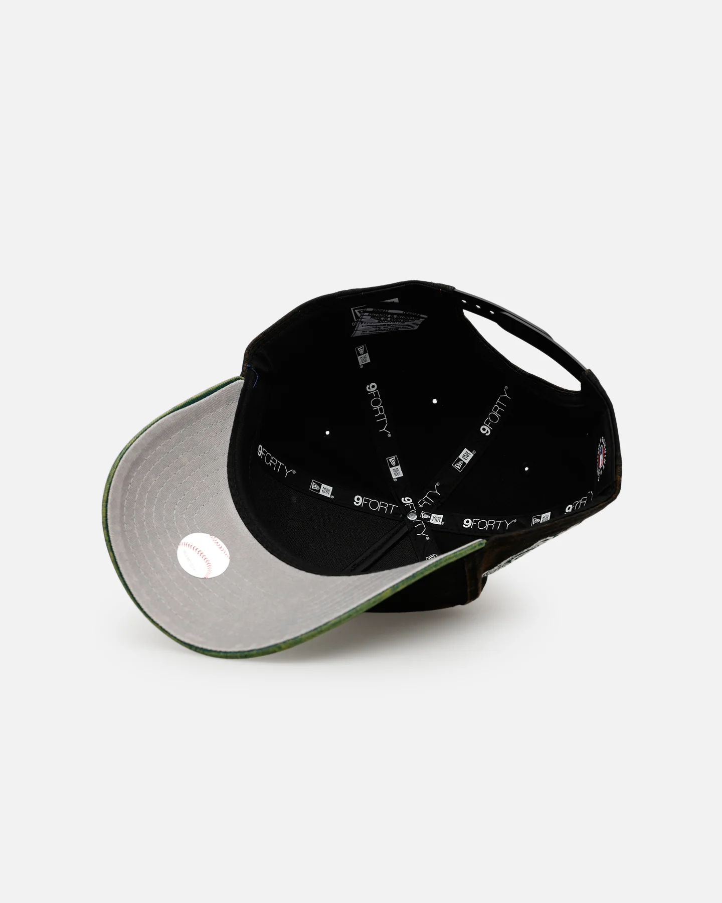 New Era New York Yankees 'Washed Green 2.0' 9FORTY A-Frame Snapback Black/Green - Image 6
