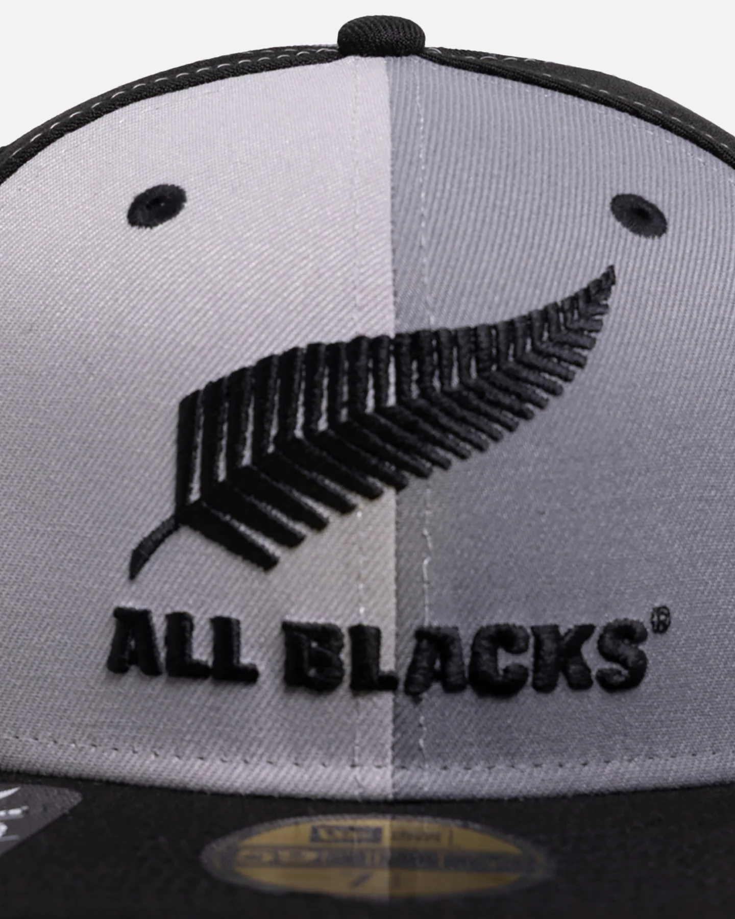 New Era New Zealand All Black 'Mono Pinwheel' 59FIFTY Fitted Grey - Image 5