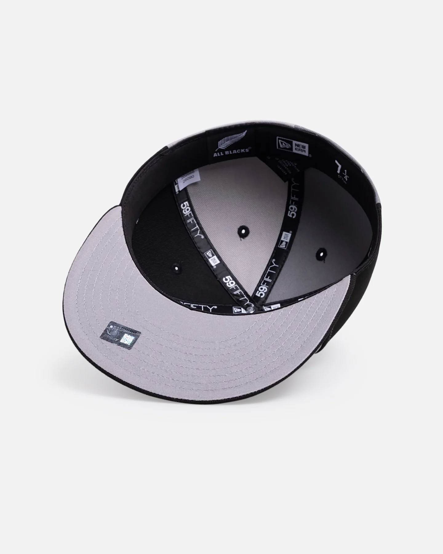 New Era New Zealand All Black 'Mono Pinwheel' 59FIFTY Fitted Grey - Image 6