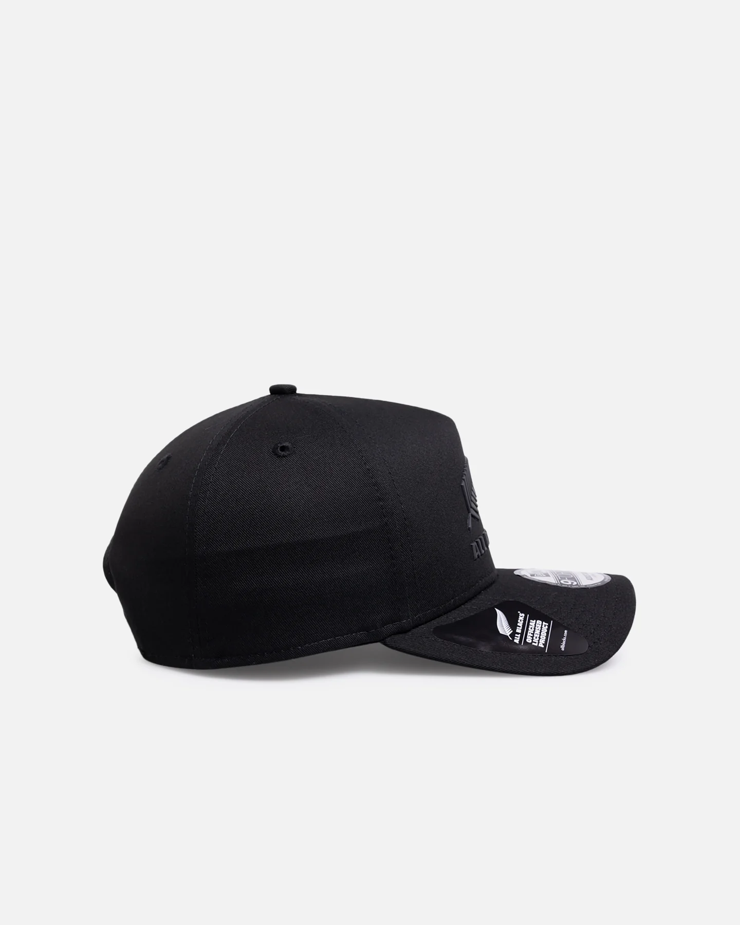New Era New Zealand All Blacks 'TPU Badge' 9FORTY A-Frame Snapback Black - Image 3