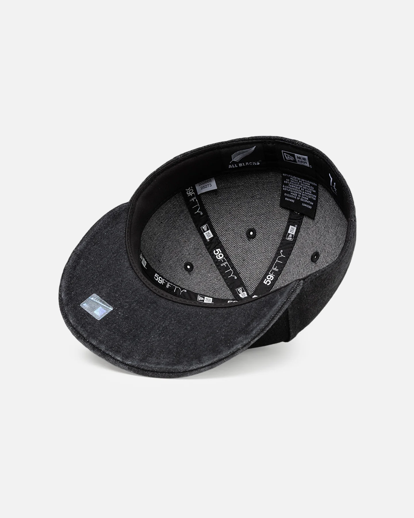 New Era New Zealand All Blacks 'Washed Denim' 59FIFTY Fitted Black - Image 6