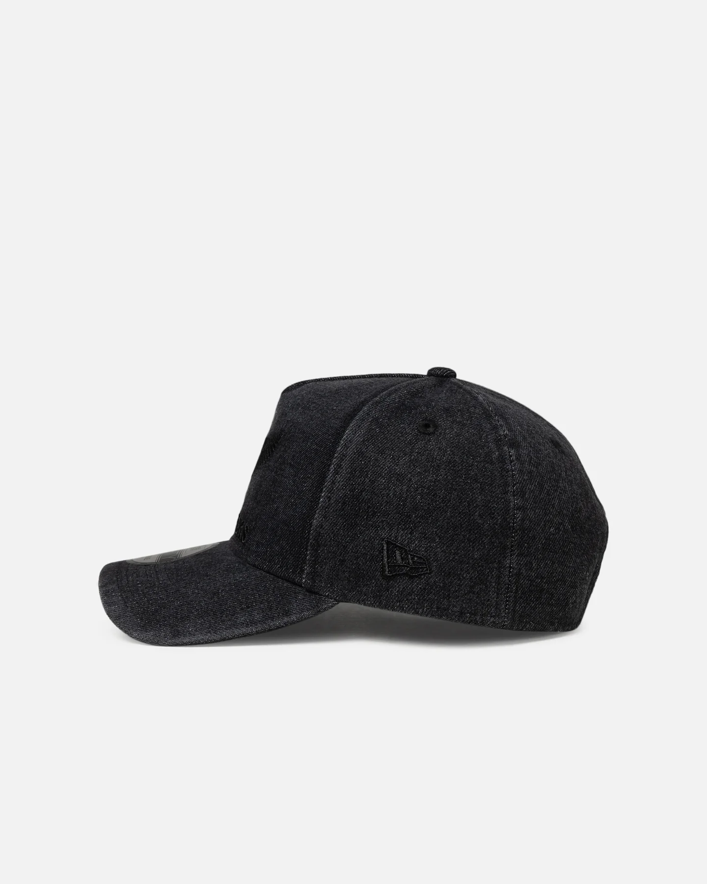 New Era New Zealand All Blacks 'Washed Denim' 9FORTY A-Frame Snapback Black - Image 4