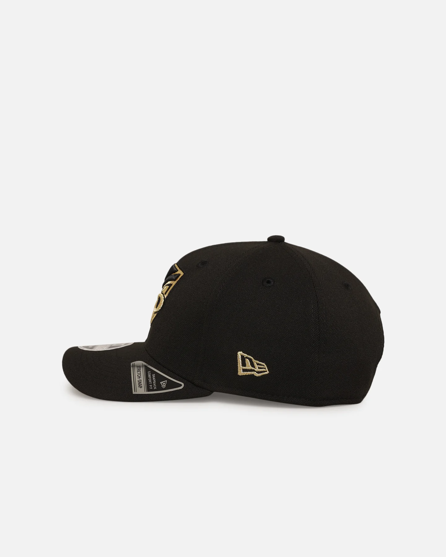 New Era New Zealand Warriors '2025 NRL Vegas Round' 9SEVENTY Stretch Snapback Black/Gold - Image 4