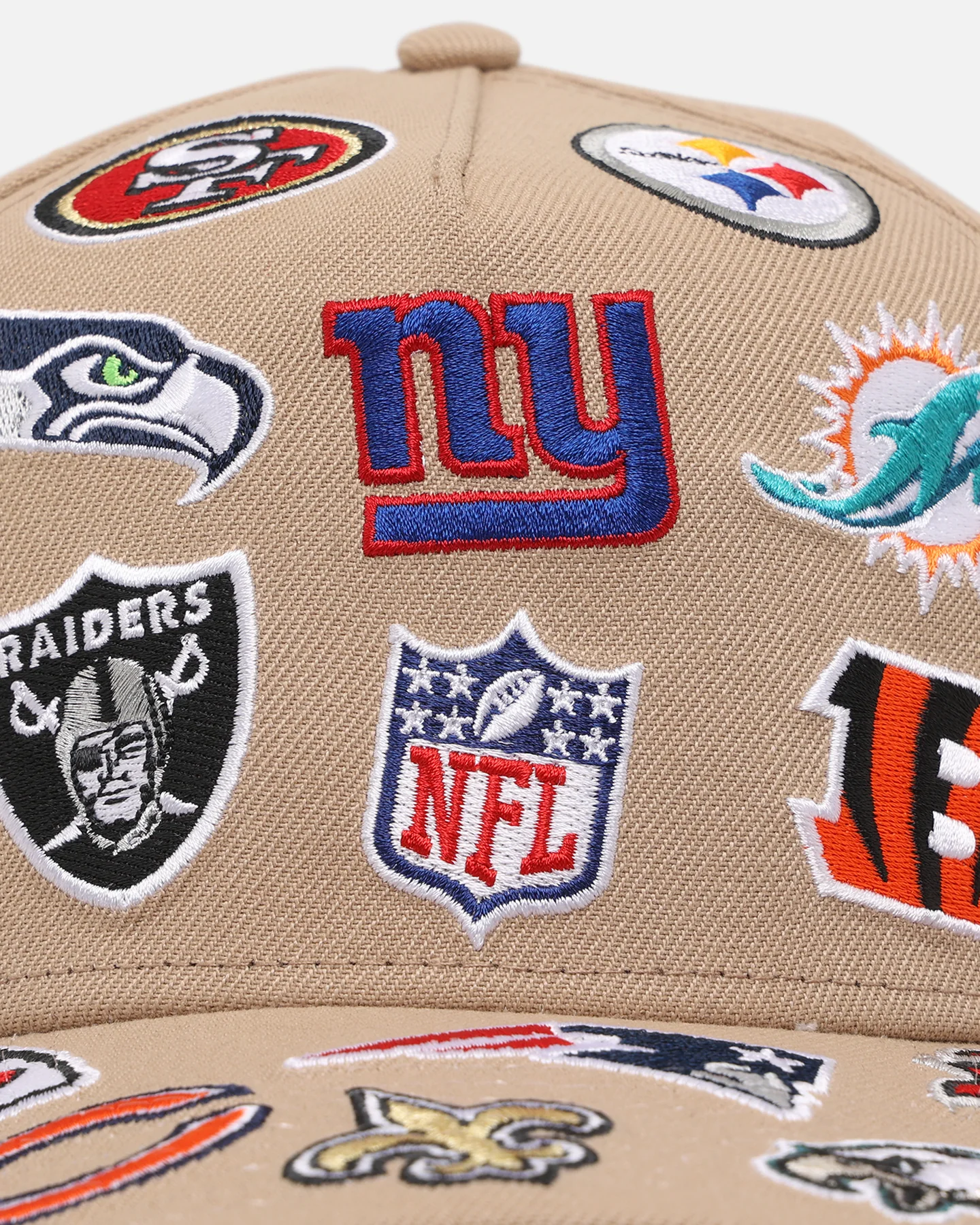 New Era NFL 'All Over Leagues' 9FORTY A-Frame Snapback Camel - Image 5