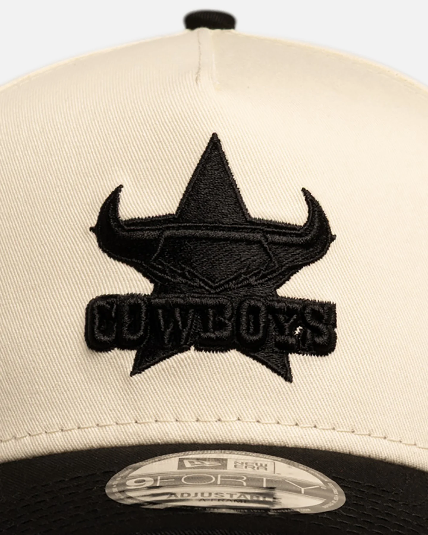 New Era North Queensland Cowboys 'Chrome Black' 9FORTY A-Frame Snapback White/Black - Image 5