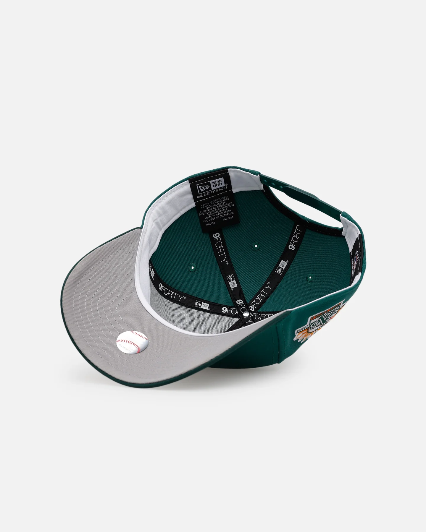 New Era Oakland Athletics 'Citrus 2.0' 9FORTY A-Frame Snapback Dark Green/Orange - Image 6