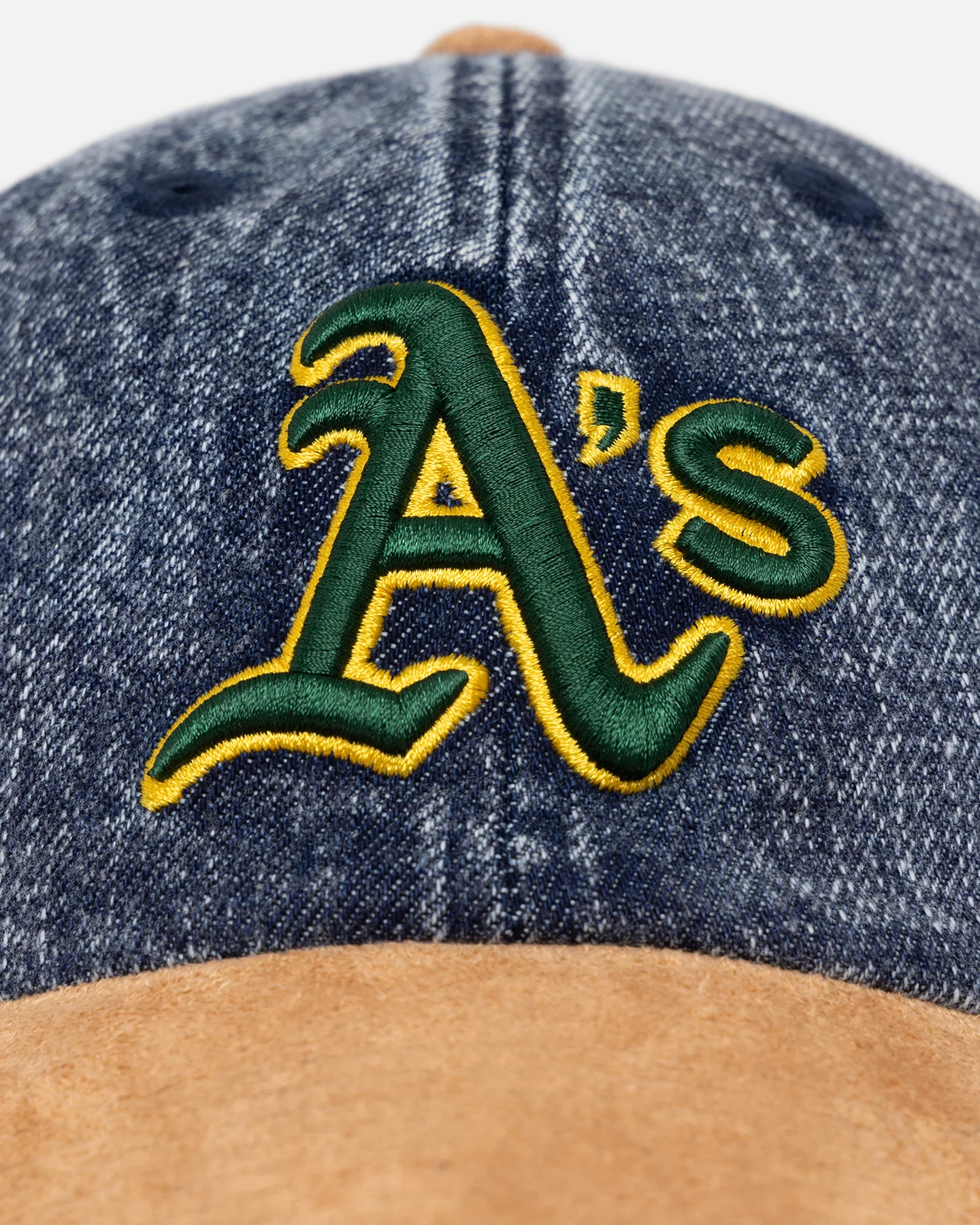 New Era Oakland Athletics 'Denim Shades' Casual Classic Strapback Denim/Wheat - Image 6
