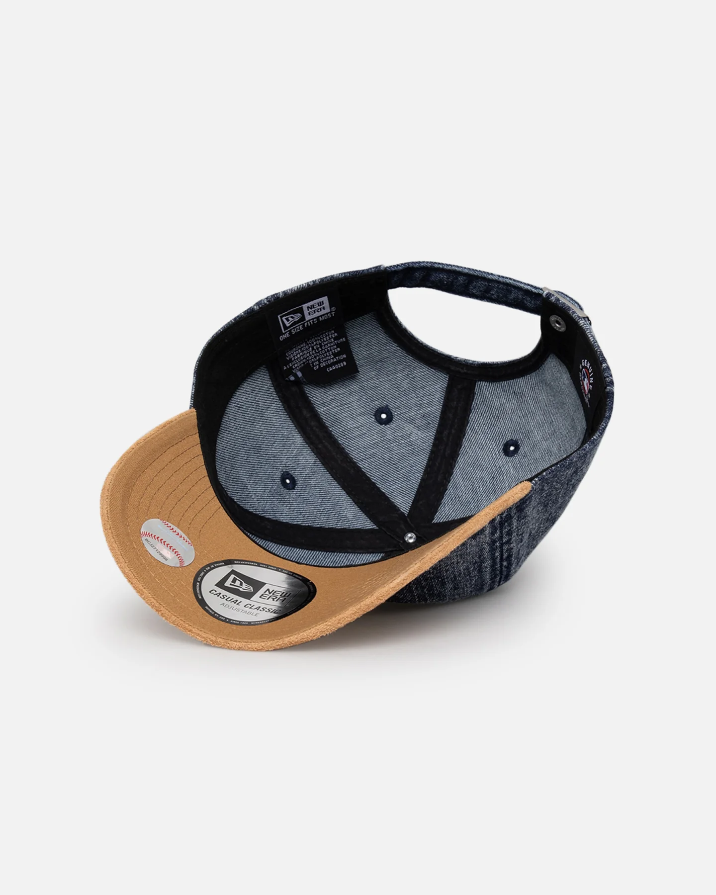 New Era Oakland Athletics 'Denim Shades' Casual Classic Strapback Denim/Wheat - Image 7