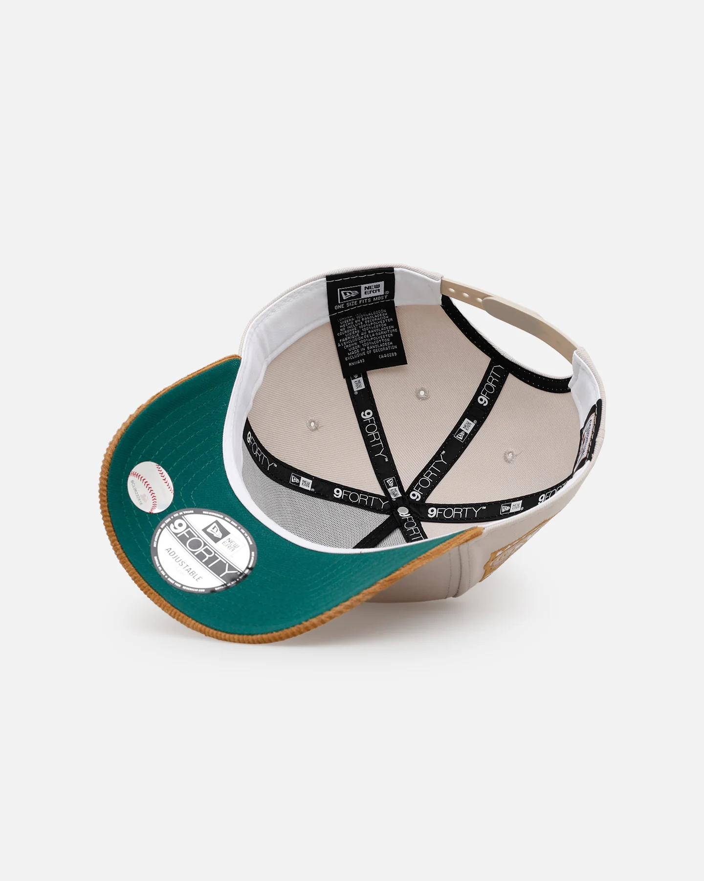 New Era Oakland Athletics 'Honey Pot' 9FORTY A-Frame Snapback Stone/Wheat - Image 7