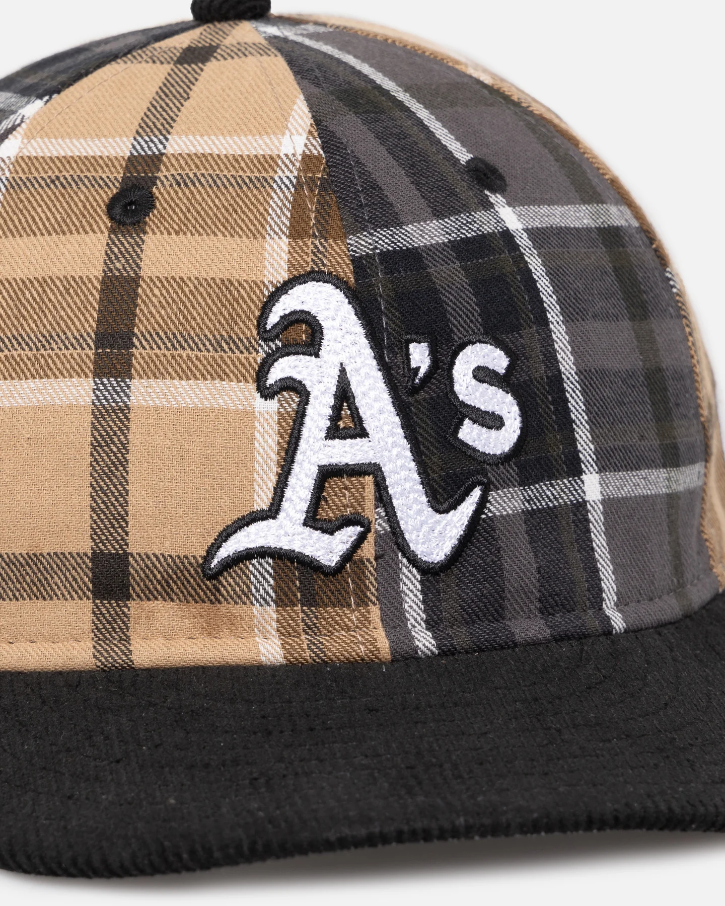 New Era Oakland Athletics 'Multi Panel Plaid' 9FIFTY High Crown Strapback Plaid - Image 2