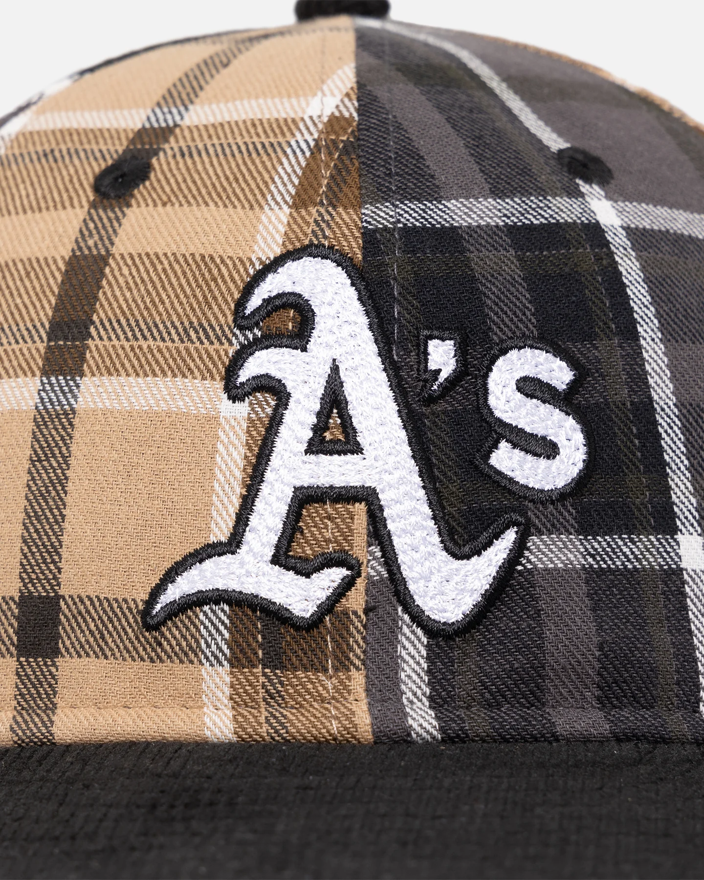 New Era Oakland Athletics 'Multi Panel Plaid' 9FIFTY High Crown Strapback Plaid - Image 6
