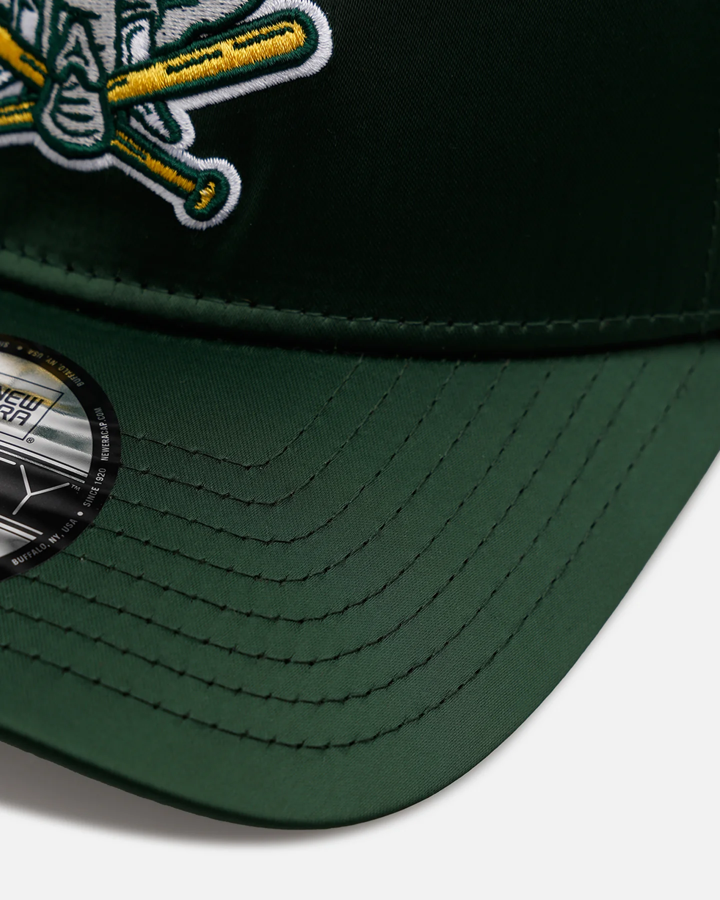 New Era Oakland Athletics 'Team Color Satin' 9FORTY A-Frame Snapback Official Team Color - Image 2