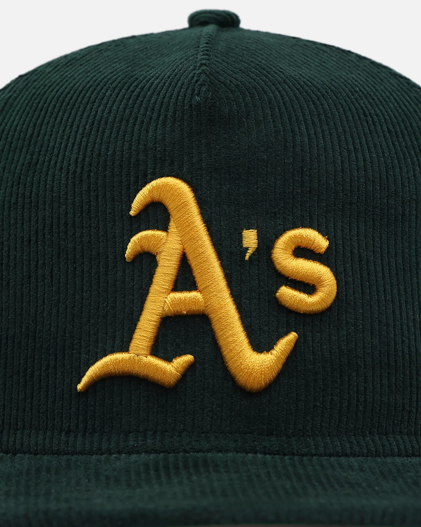 New Era Oakland Athletics 'Throwback Cord Golfers' Corduroy Golfer Snapback Green - Image 6