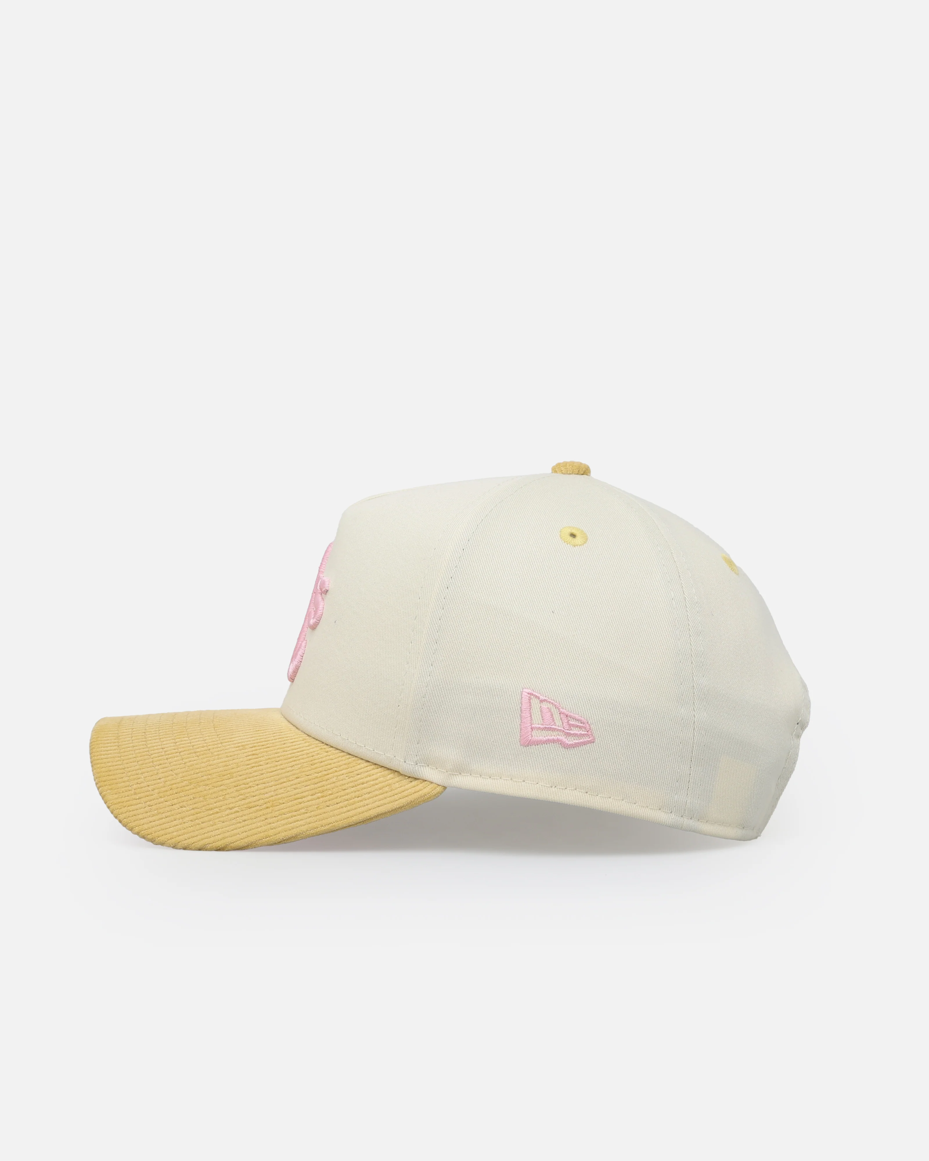 New Era Oakland Raiders 'Easter Corduroy' 9FORTY A-Frame Snapback White/Yellow - Image 5
