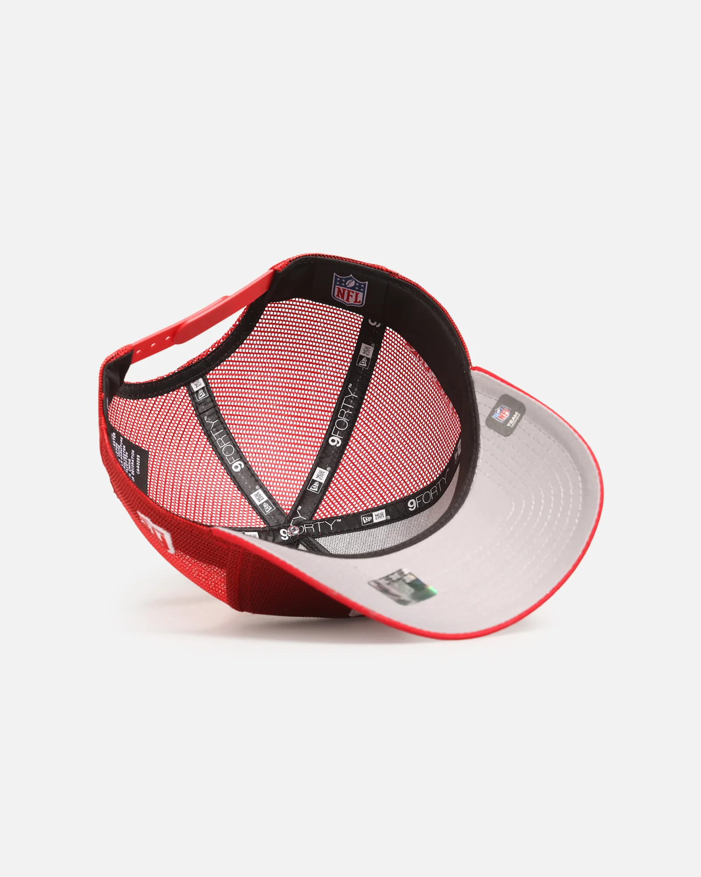 New Era Las Vegas Raiders 'Polychromatic Mesh' 9FORTY A-Frame Snapback Scarlet/White - Image 6