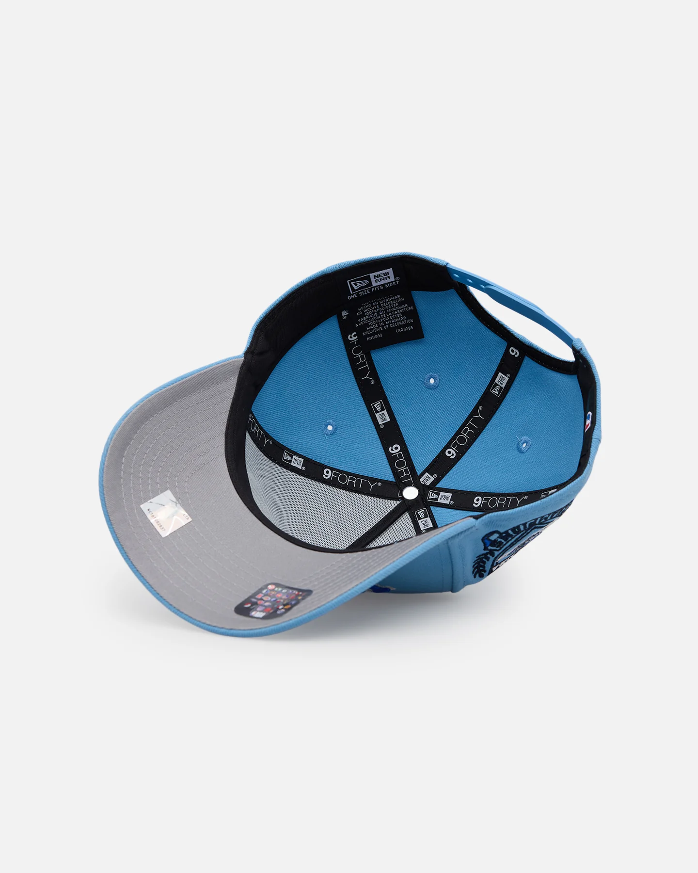 New Era Oklahoma City Thunder 'Black Sky Blue' 9FORTY A-Frame Snapback Sky Blue - Image 6