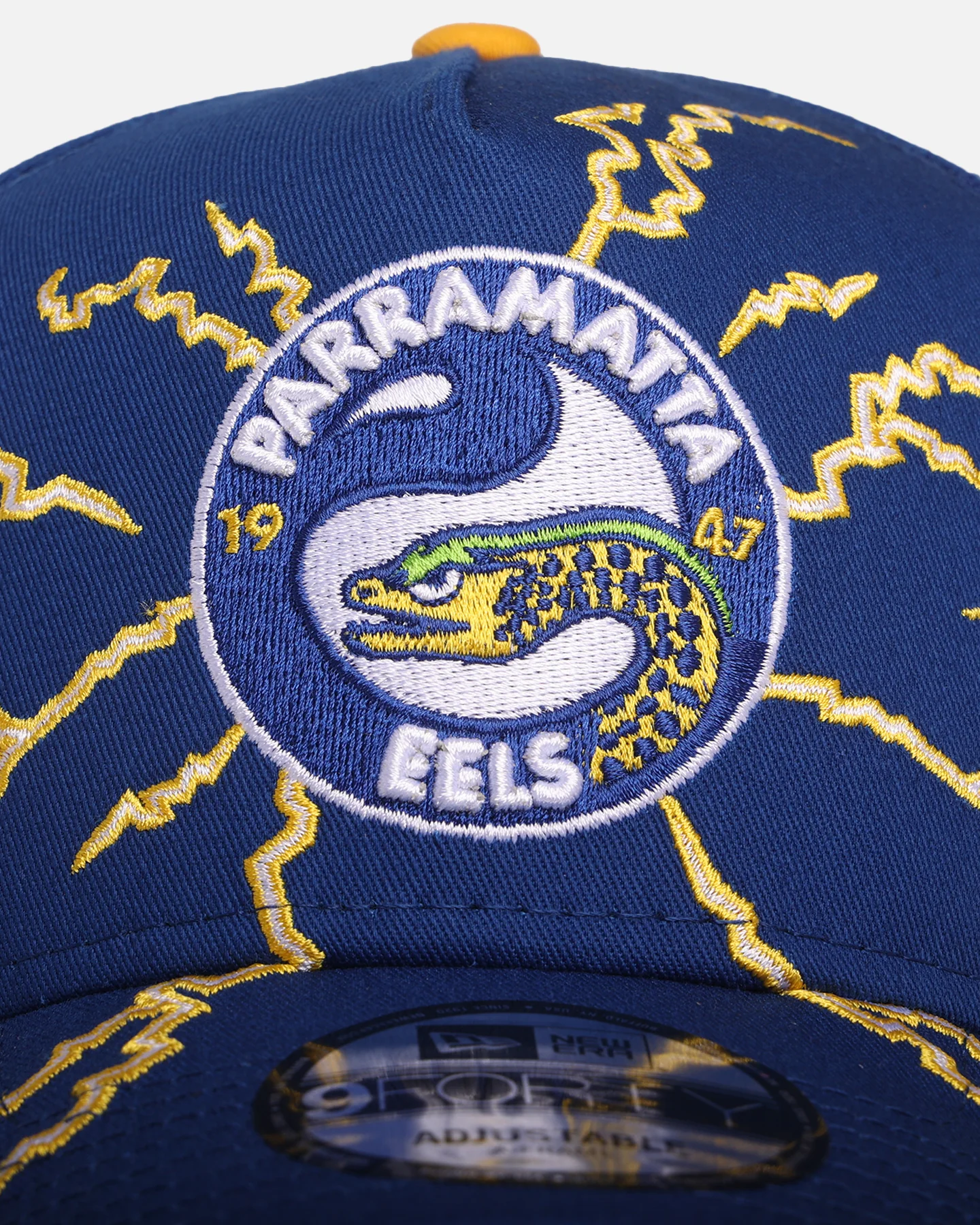 New Era Parramatta Eels 'NRL Electric' 9FORTY A-Frame Snapback Official Team Colour - Image 5