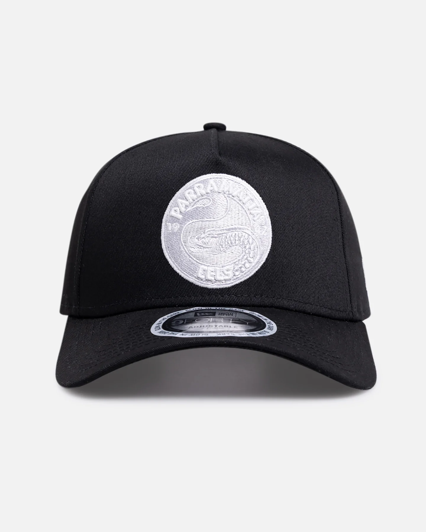 New Era Parramatta Eels 'NRL Glow In The Dark' 9FORTY A-Frame Snapback Black - Image 2