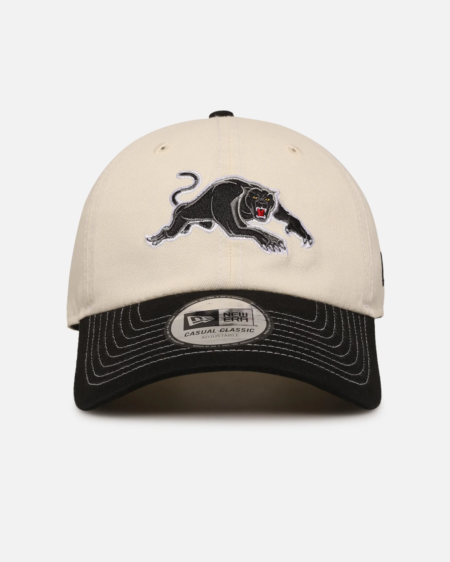 New Era Penrith Panthers 'NRL 2-Tone 2025 Collection' Casual Classic Strapback Chrome White